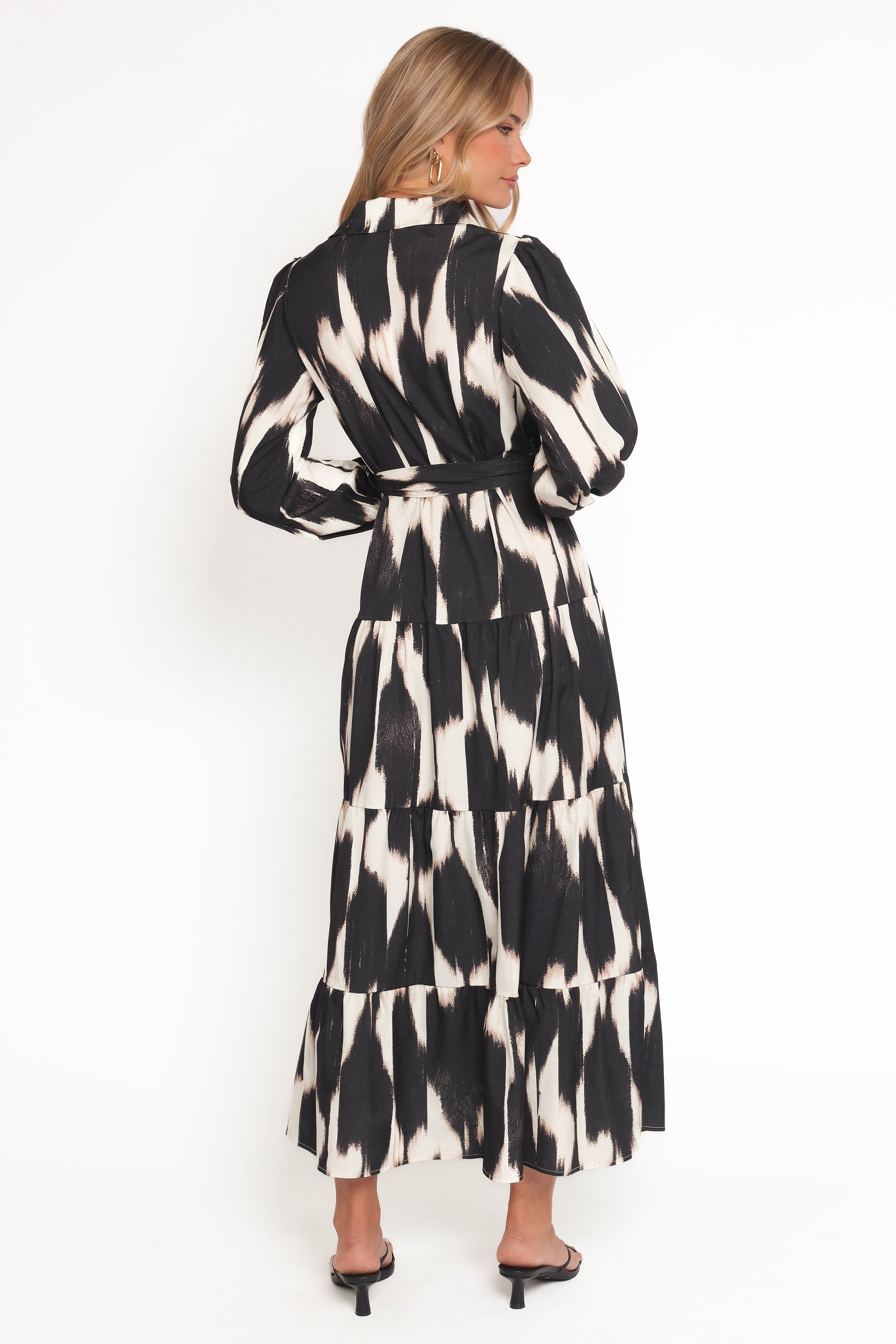 DRESSES Lincoln Long Sleeve Maxi Dress - Black Print