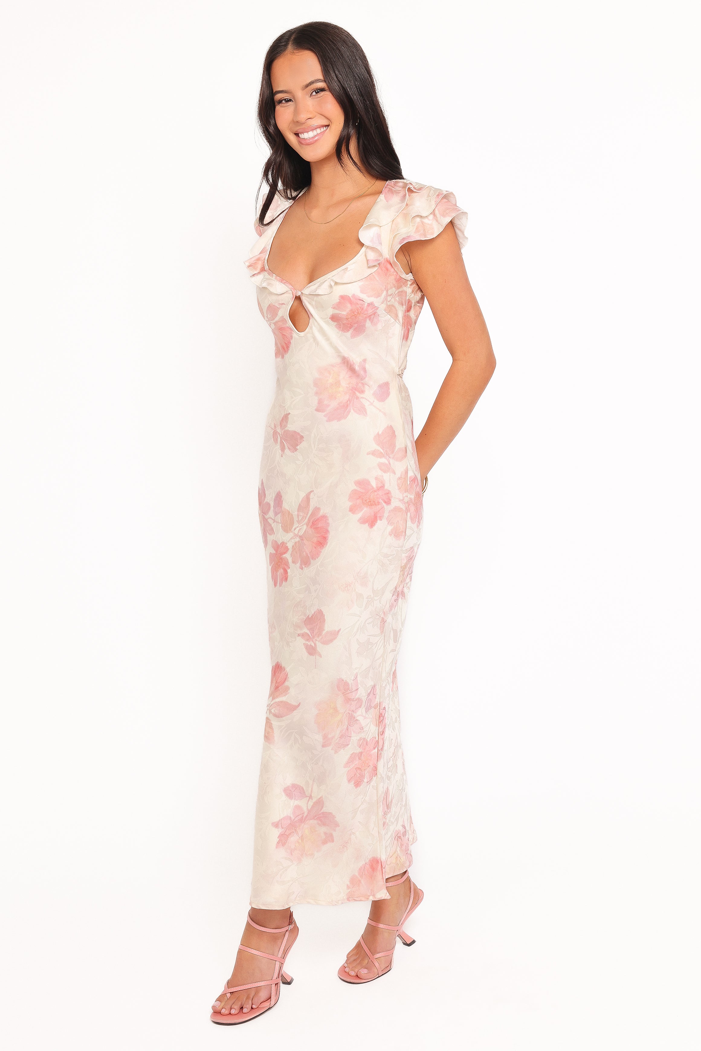 DRESSES Liona Midi Dress - Cream Floral