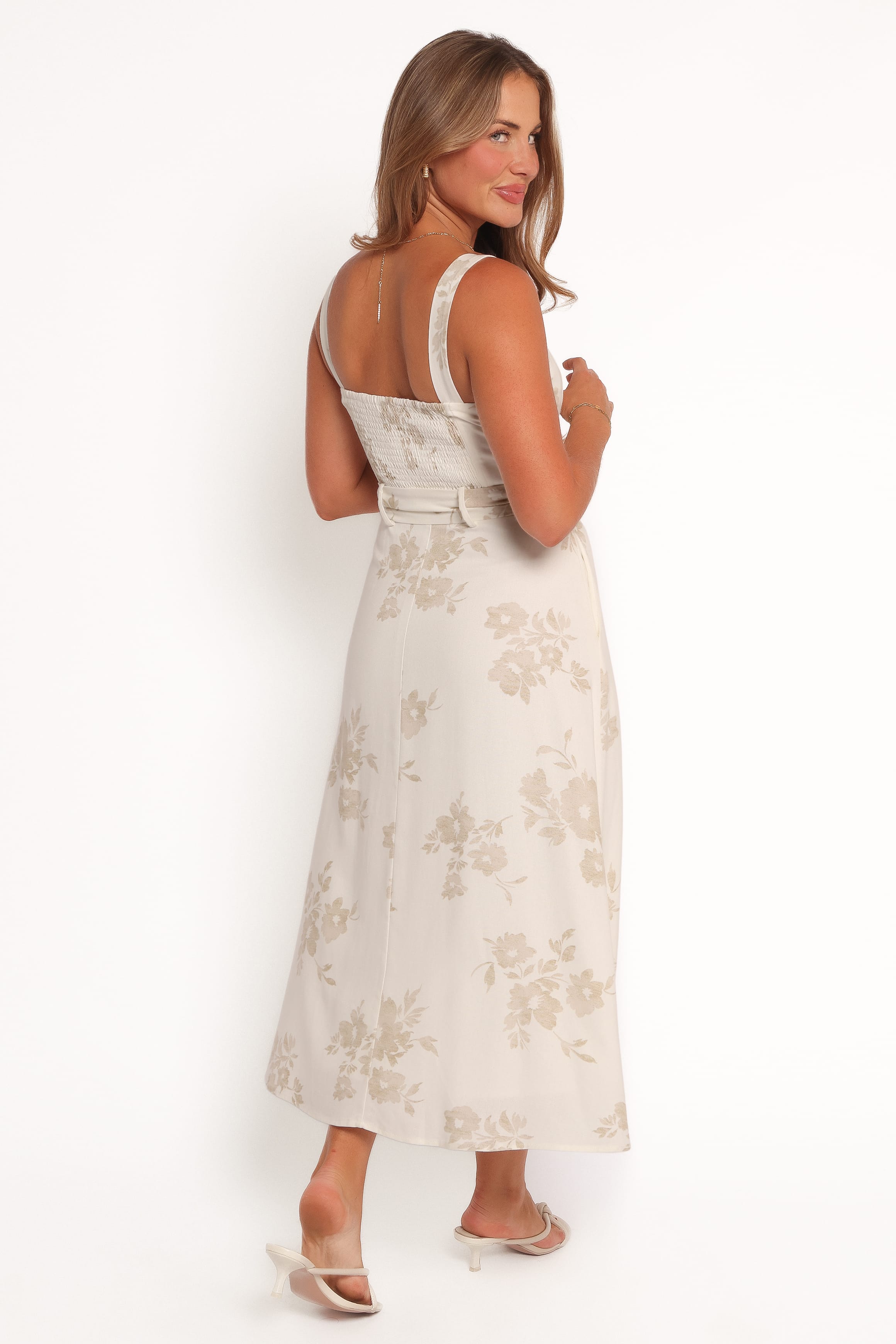 DRESSES Liora Midi Dress - Antique White