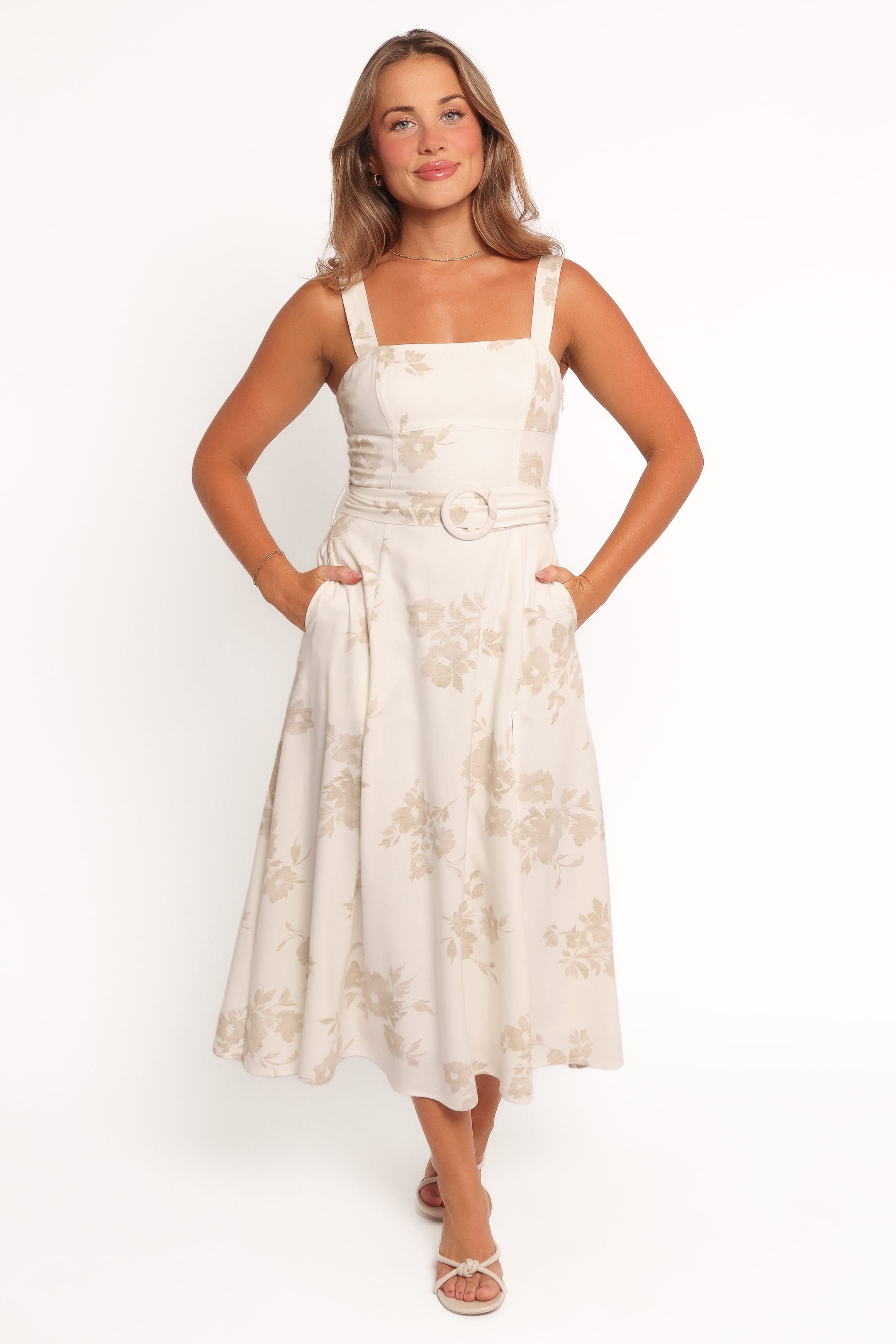 DRESSES Liora Midi Dress - Antique White