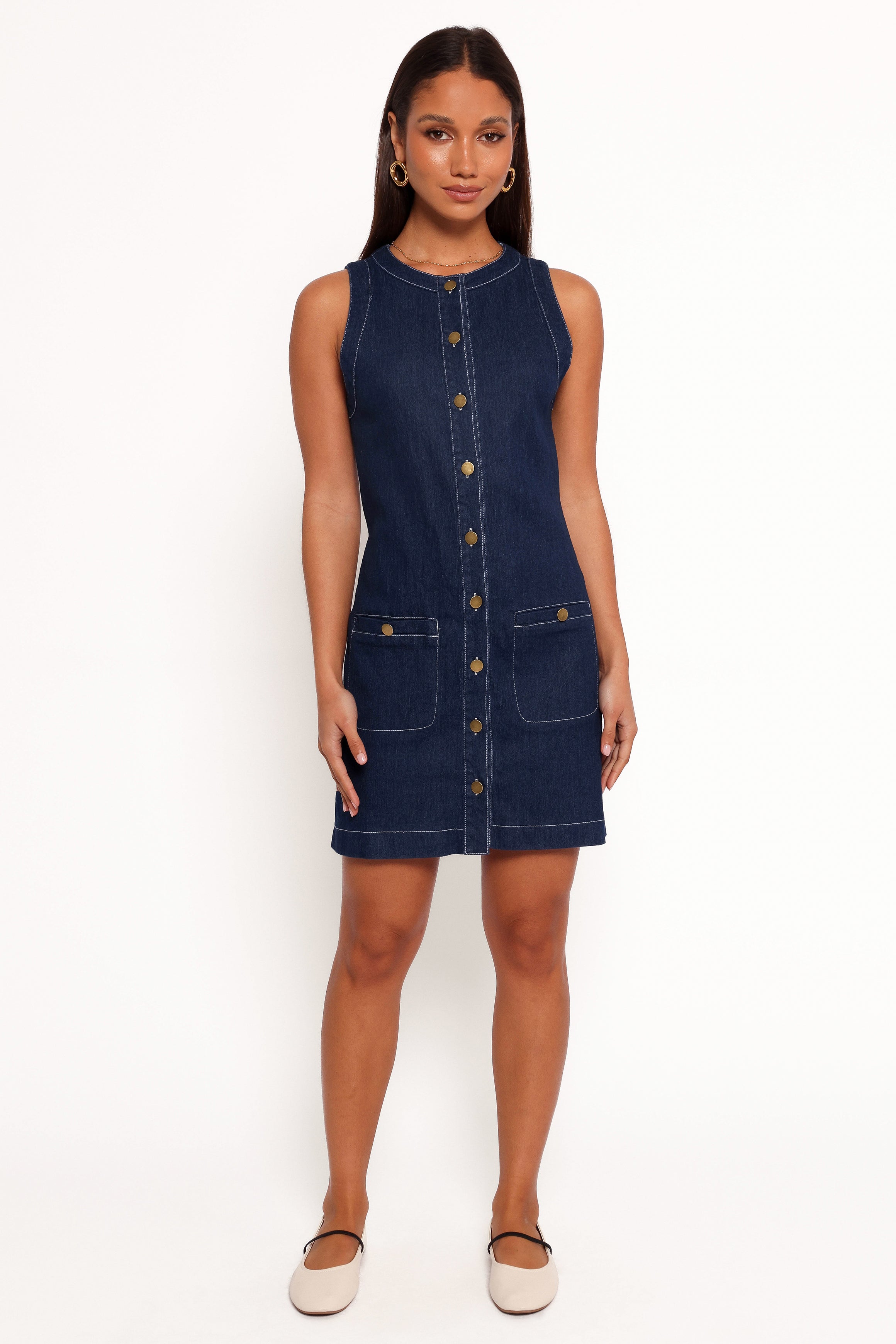 DRESSES Lisa Mini Dress - Medium Denim