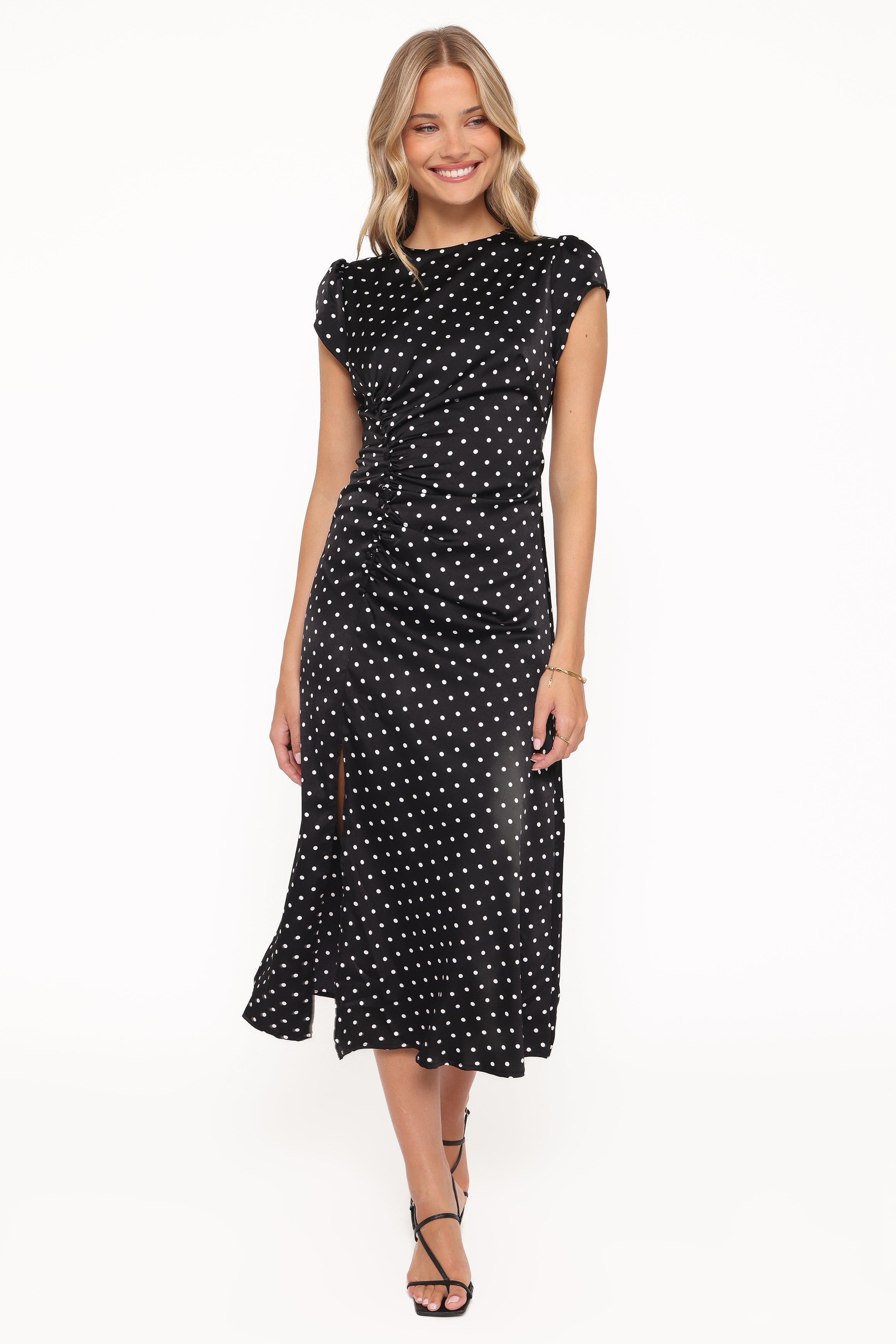 DRESSES Lisbeth Midi Dress - Black Polka Dot