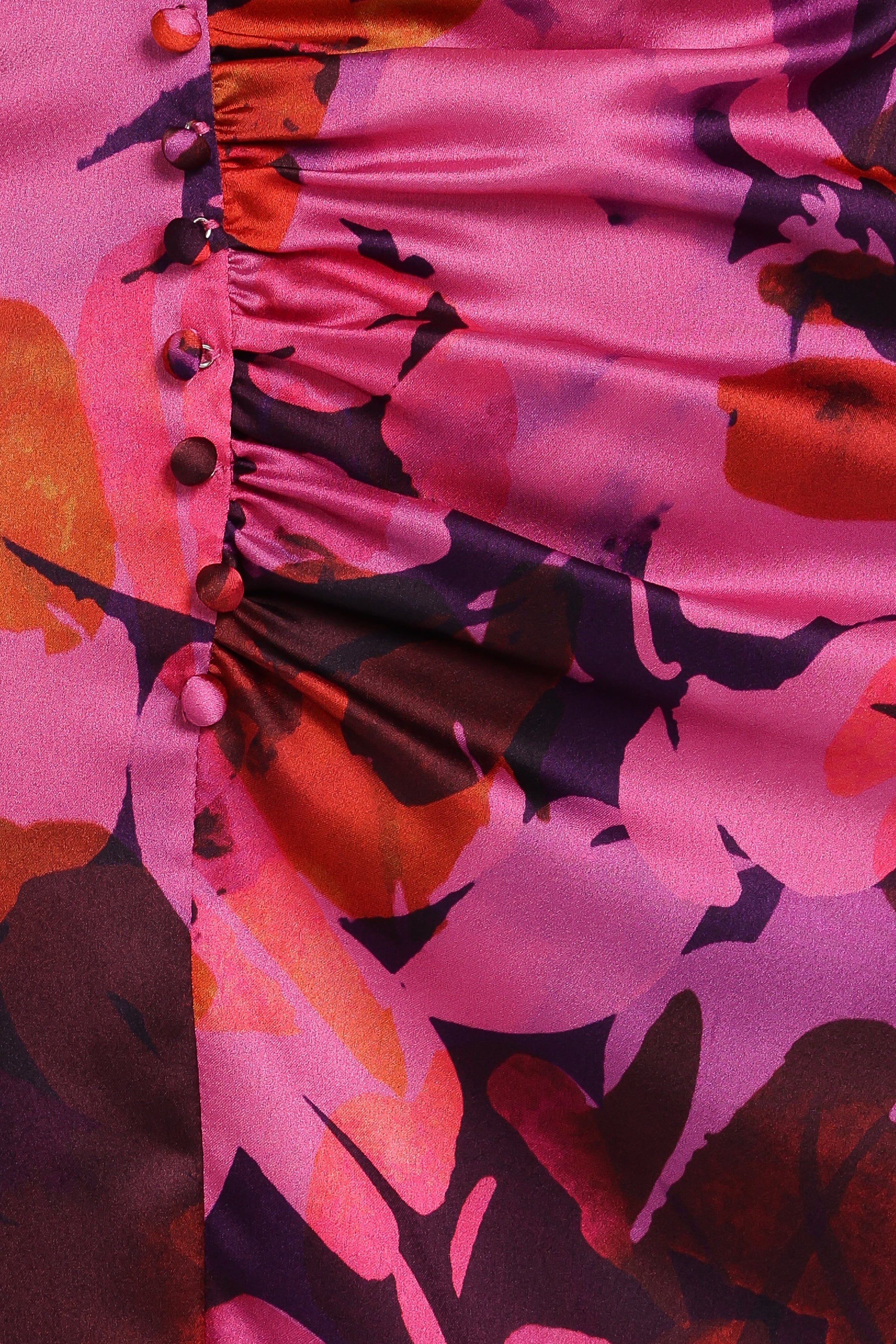 DRESSES Lisbeth Midi Dress - Magenta Floral