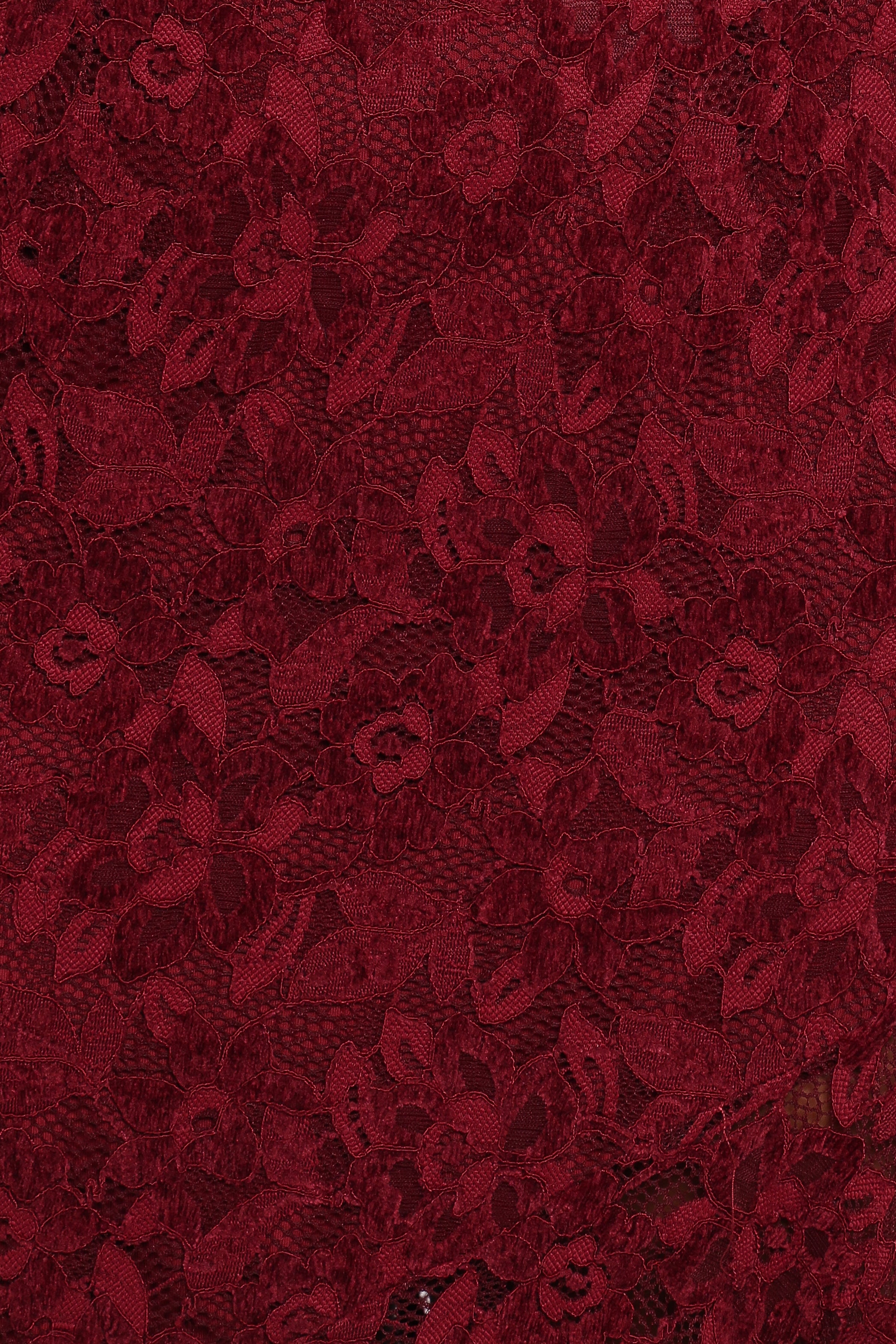 DRESSES Lorde Midi Dress - Burgundy Lace