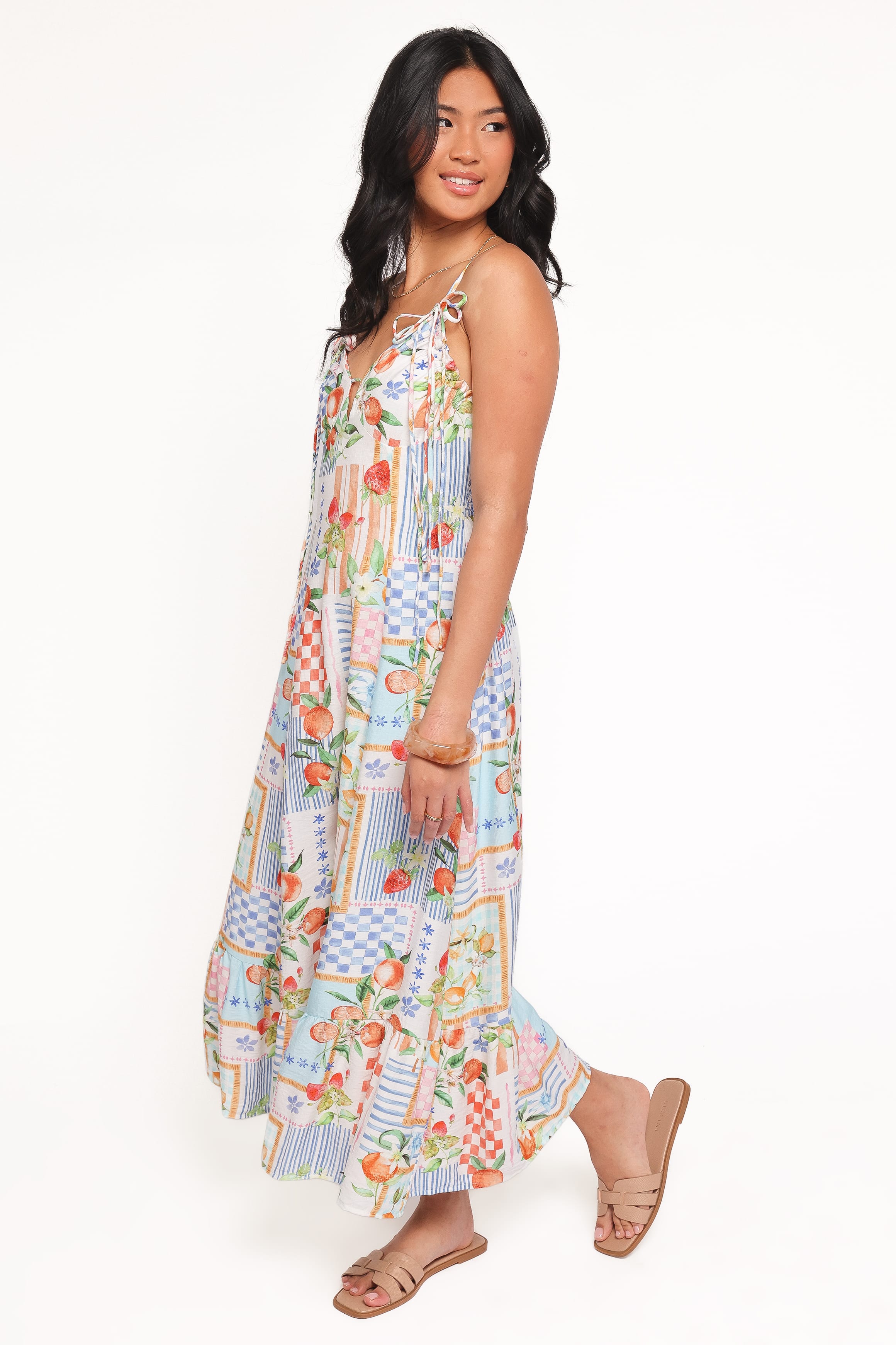 DRESSES Loreen Midi Dress - Fruit Print