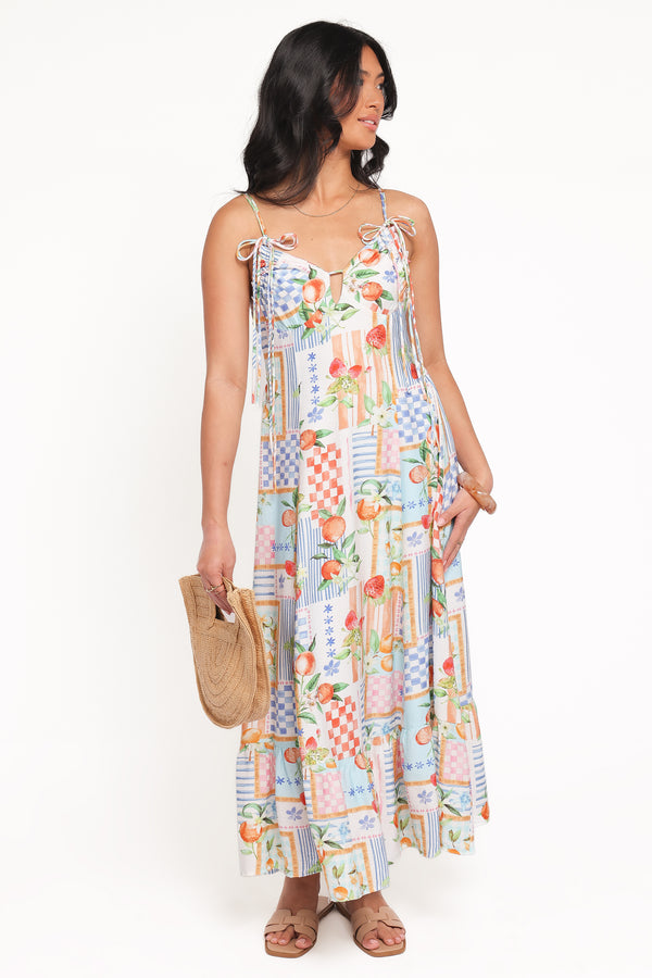 DRESSES Loreen Midi Dress - Fruit Print