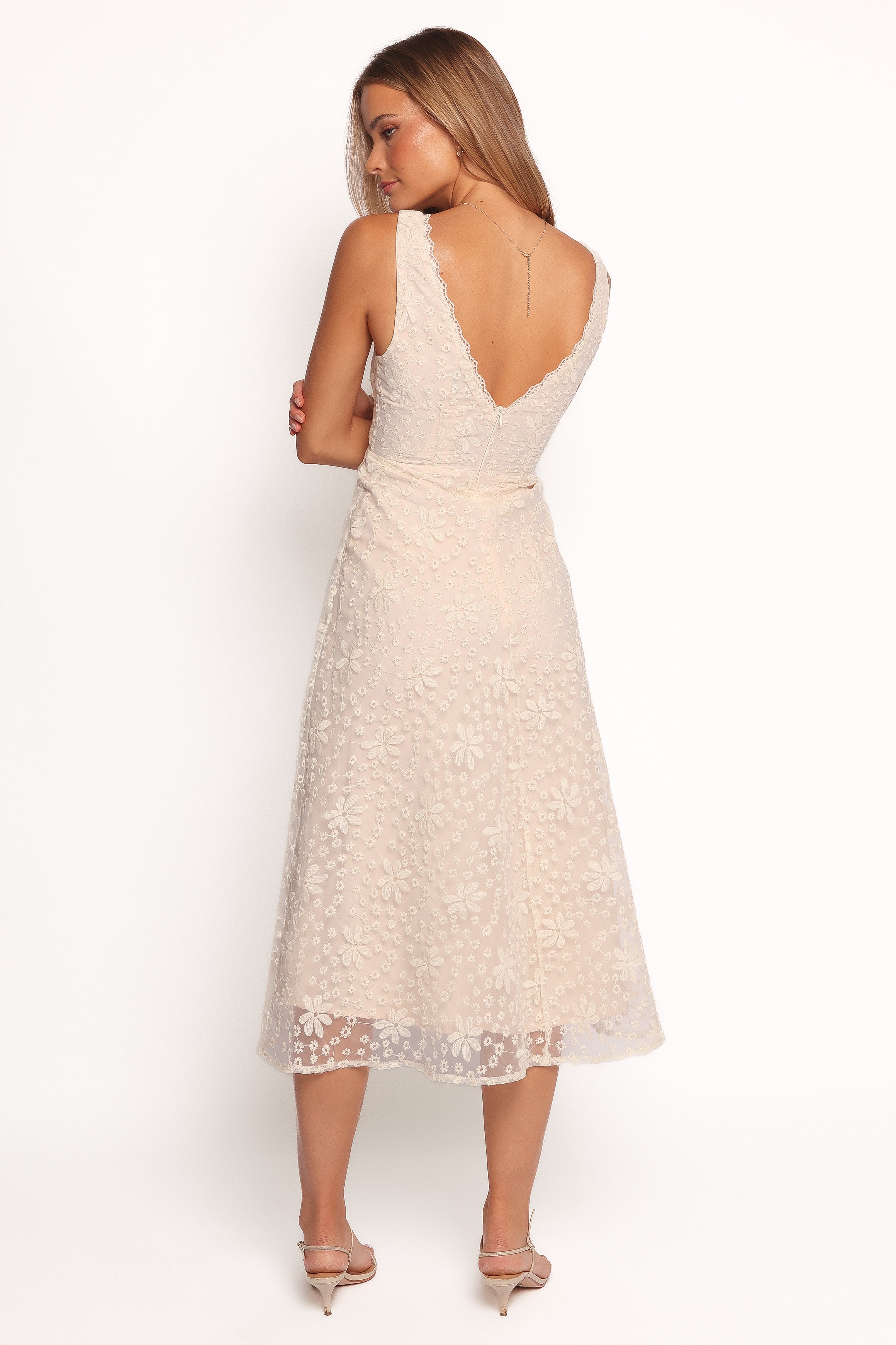 DRESSES Louise Midi Dress - Cream