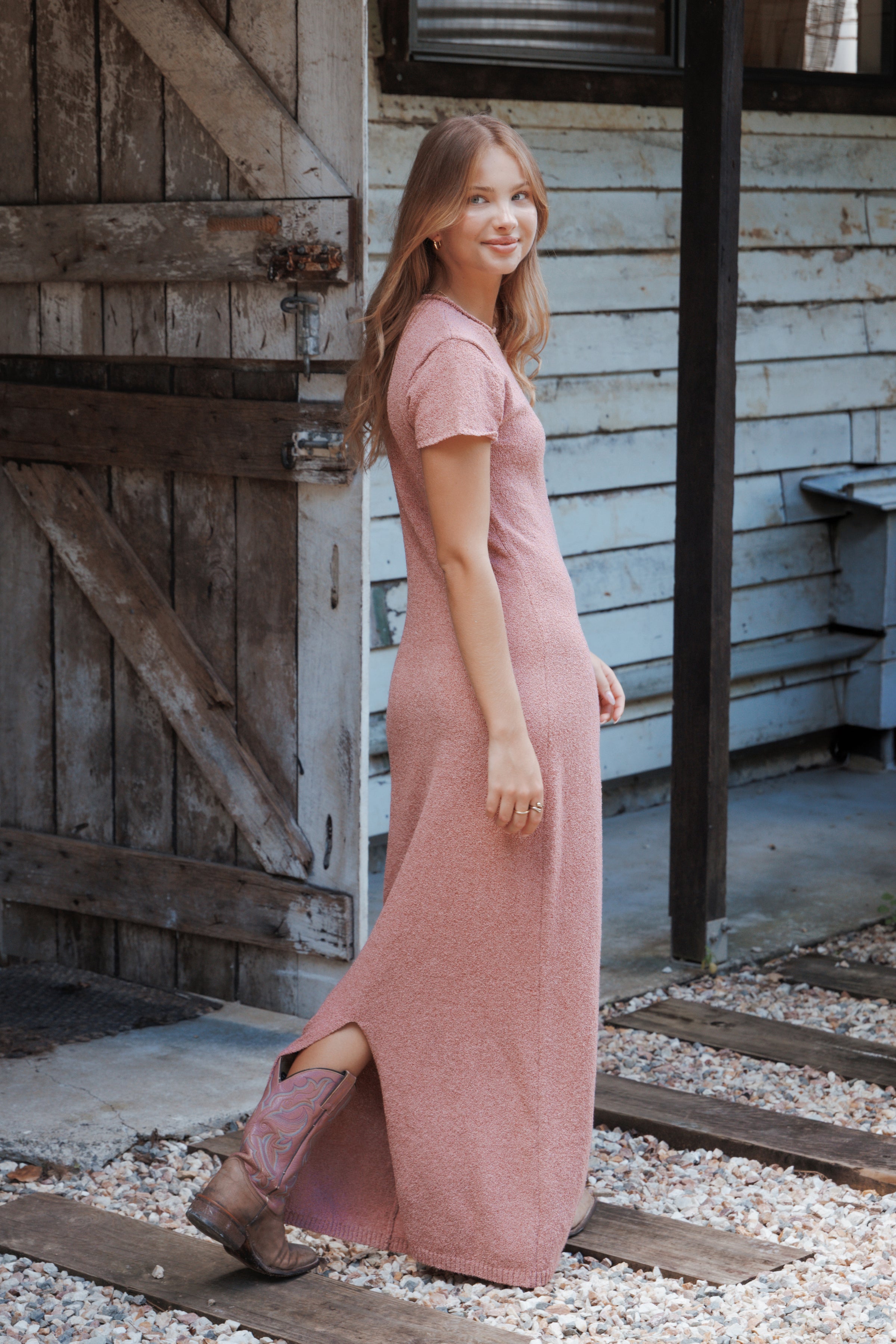 DRESSES Lowell Knit Maxi Dress - Brick Red
