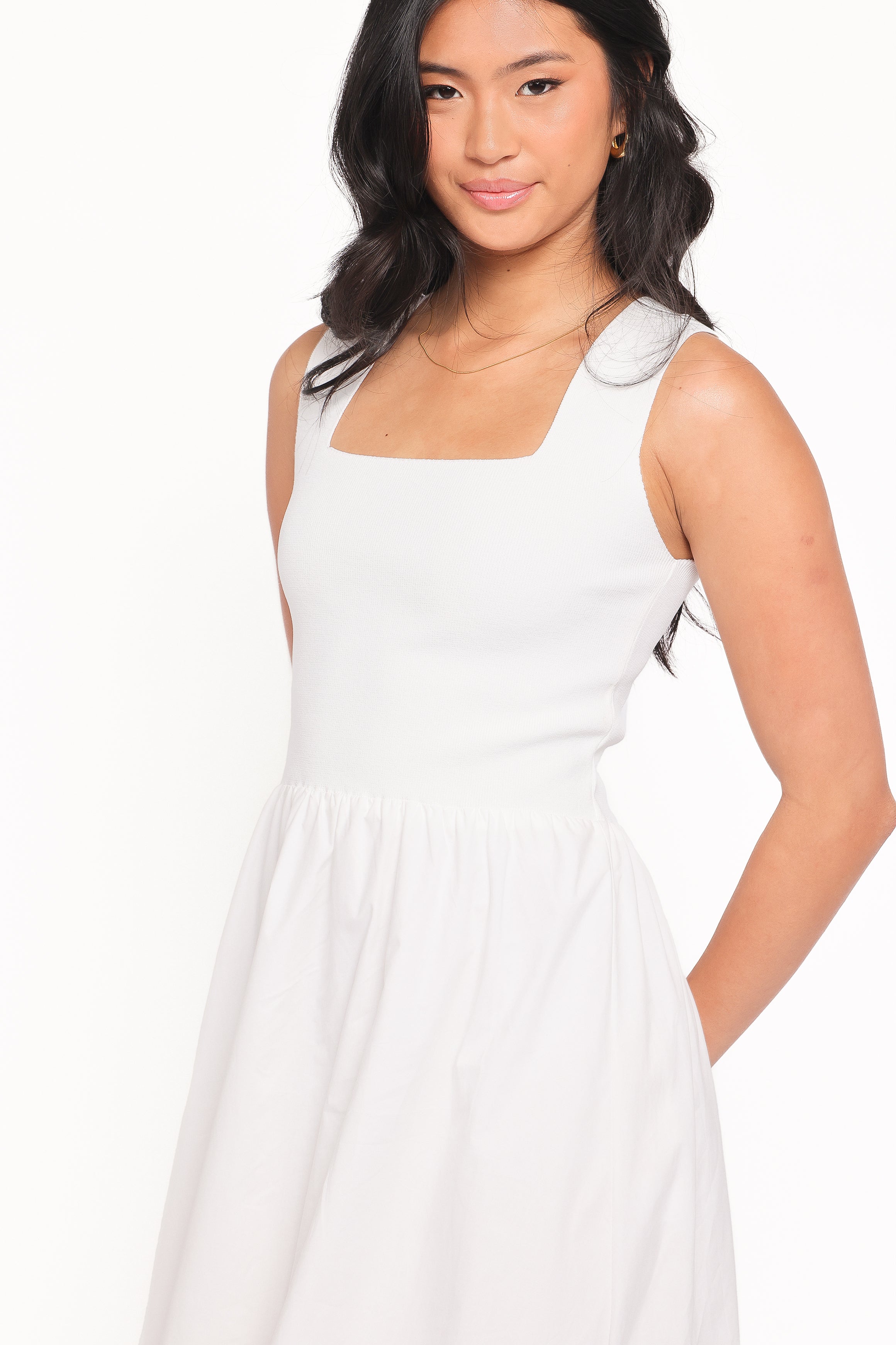 DRESSES Luana Midi Dress - White