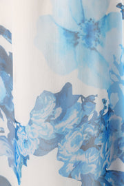 DRESSES @Lucah Frill Shoulder Maxi Dress - Blue White Floral (Hold for Modern Romance)