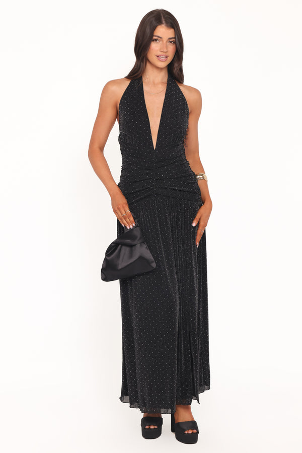 DRESSES Lucas Halterneck Maxi Dress - Black