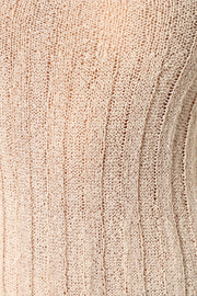 DRESSES @Lucian Light Knit Midi Dress - Cream