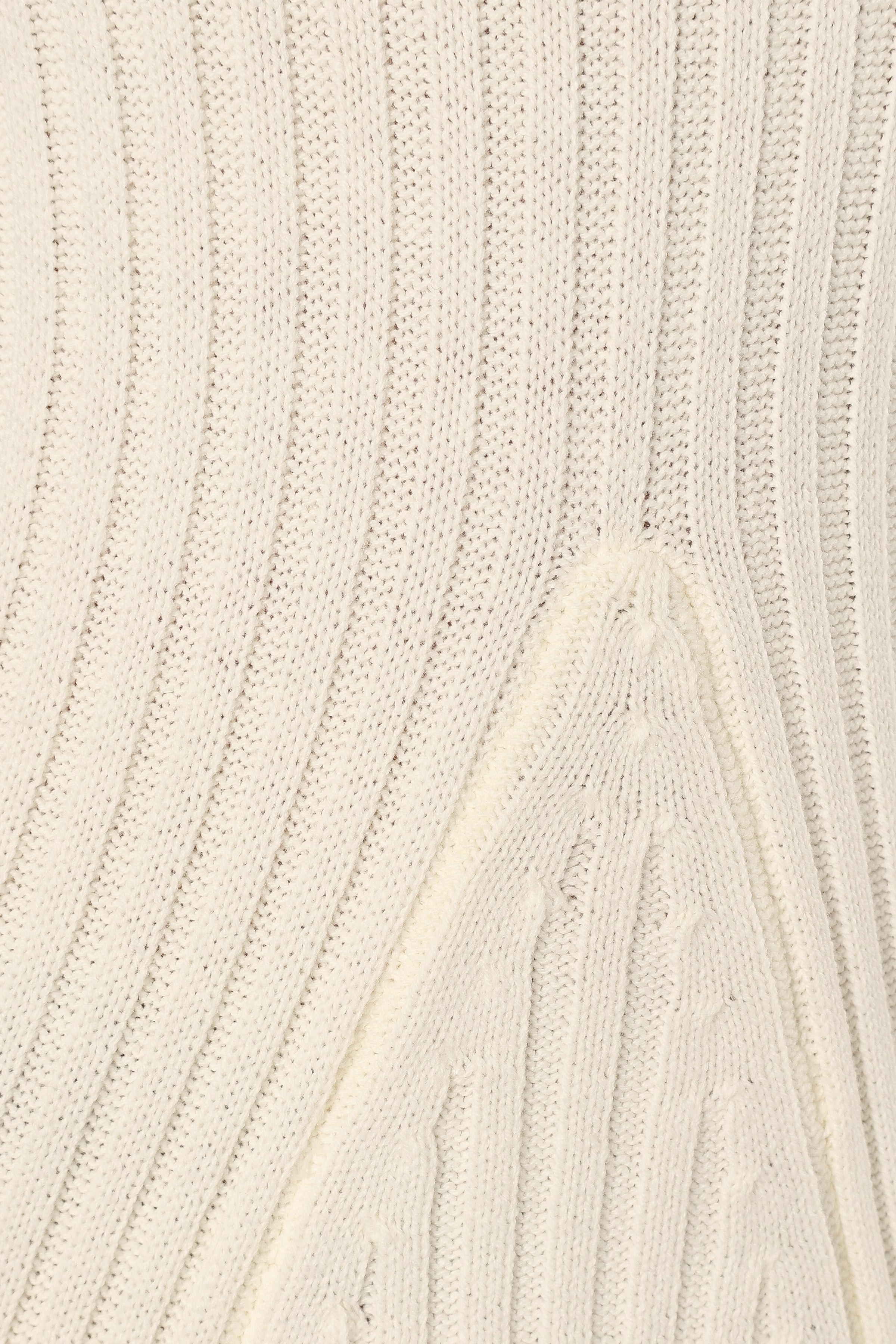 DRESSES @Luisa Longsleeve Knit Dress - Cream