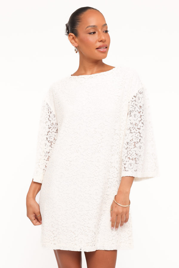 DRESSES Lula Mini Dress - Cream Lace