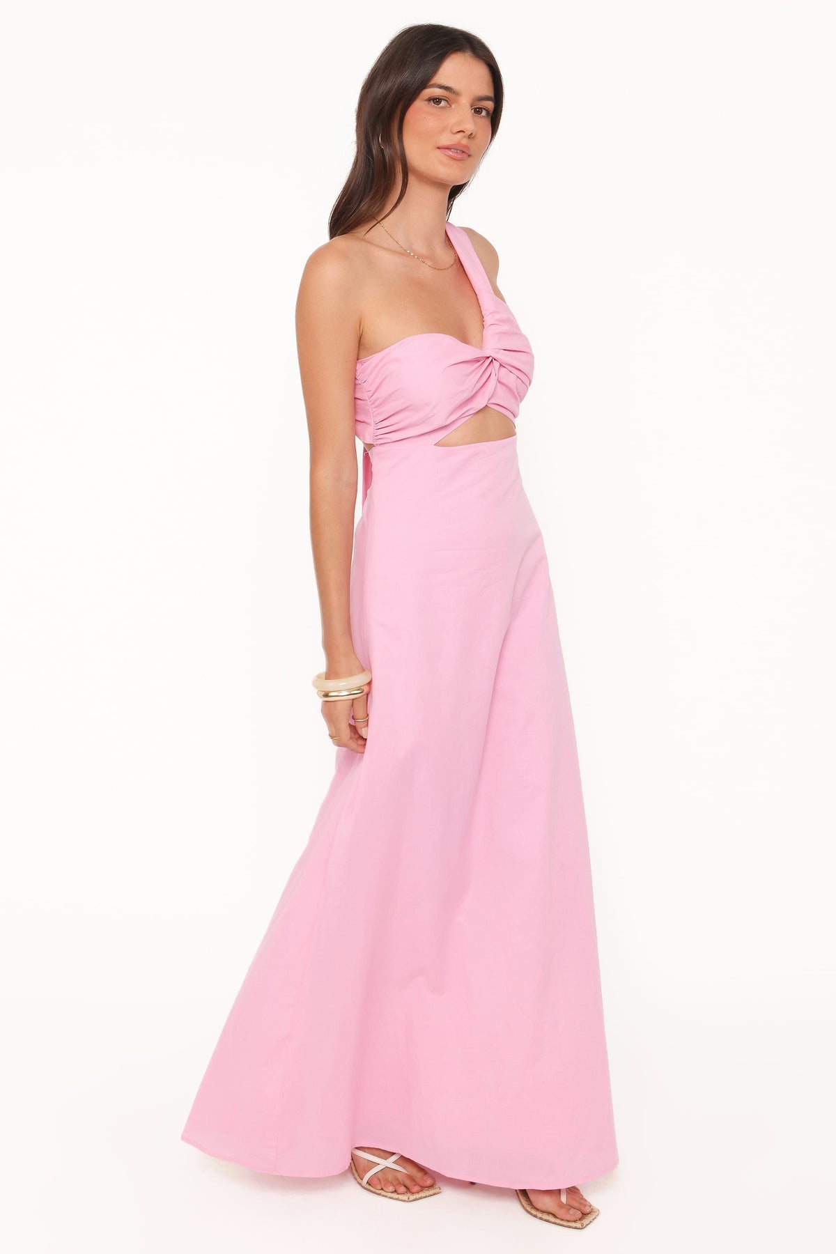 DRESSES Luna One Shoulder Maxi Dress - Pink
