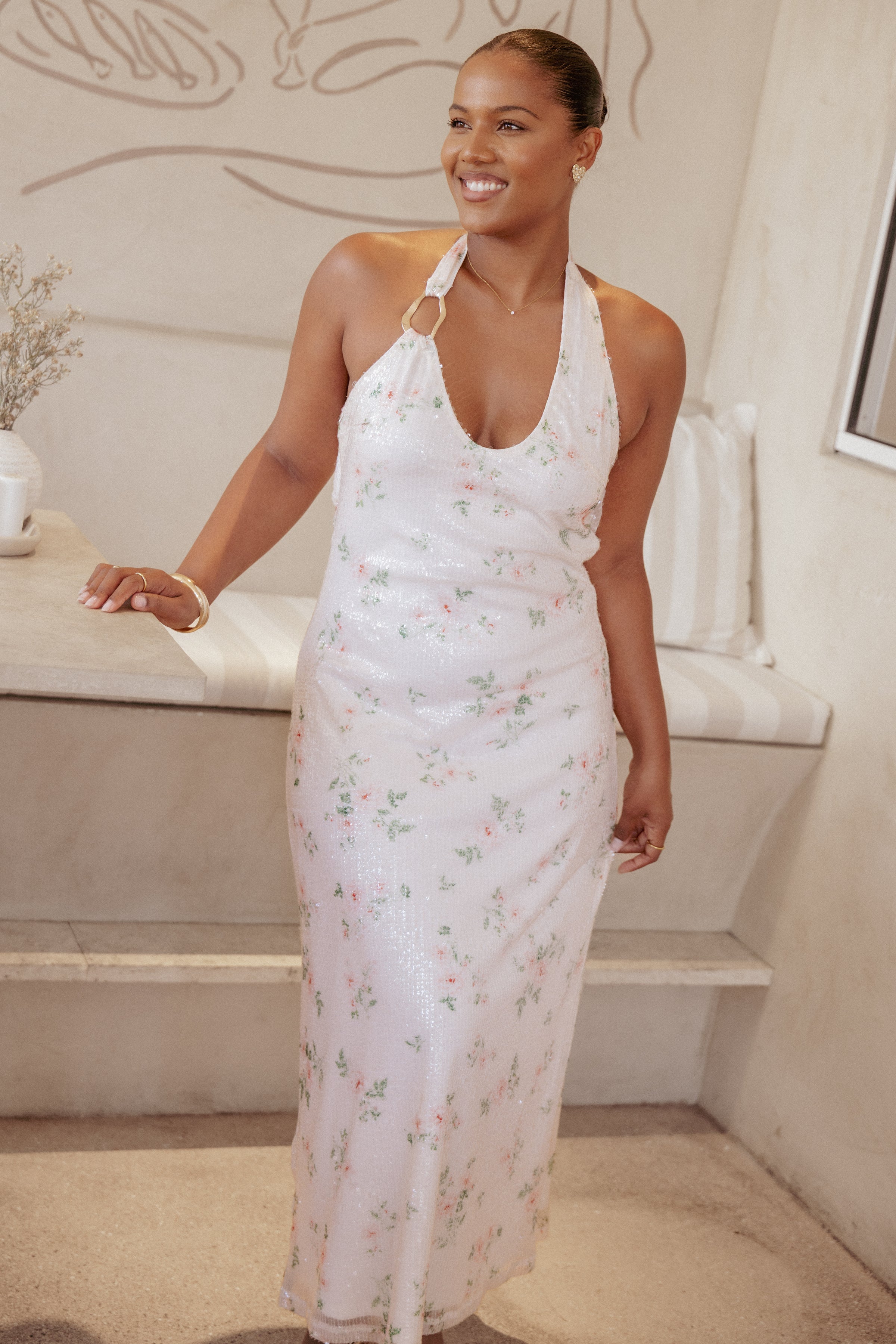 DRESSES Lunara Maxi Dress - Sequin Floral