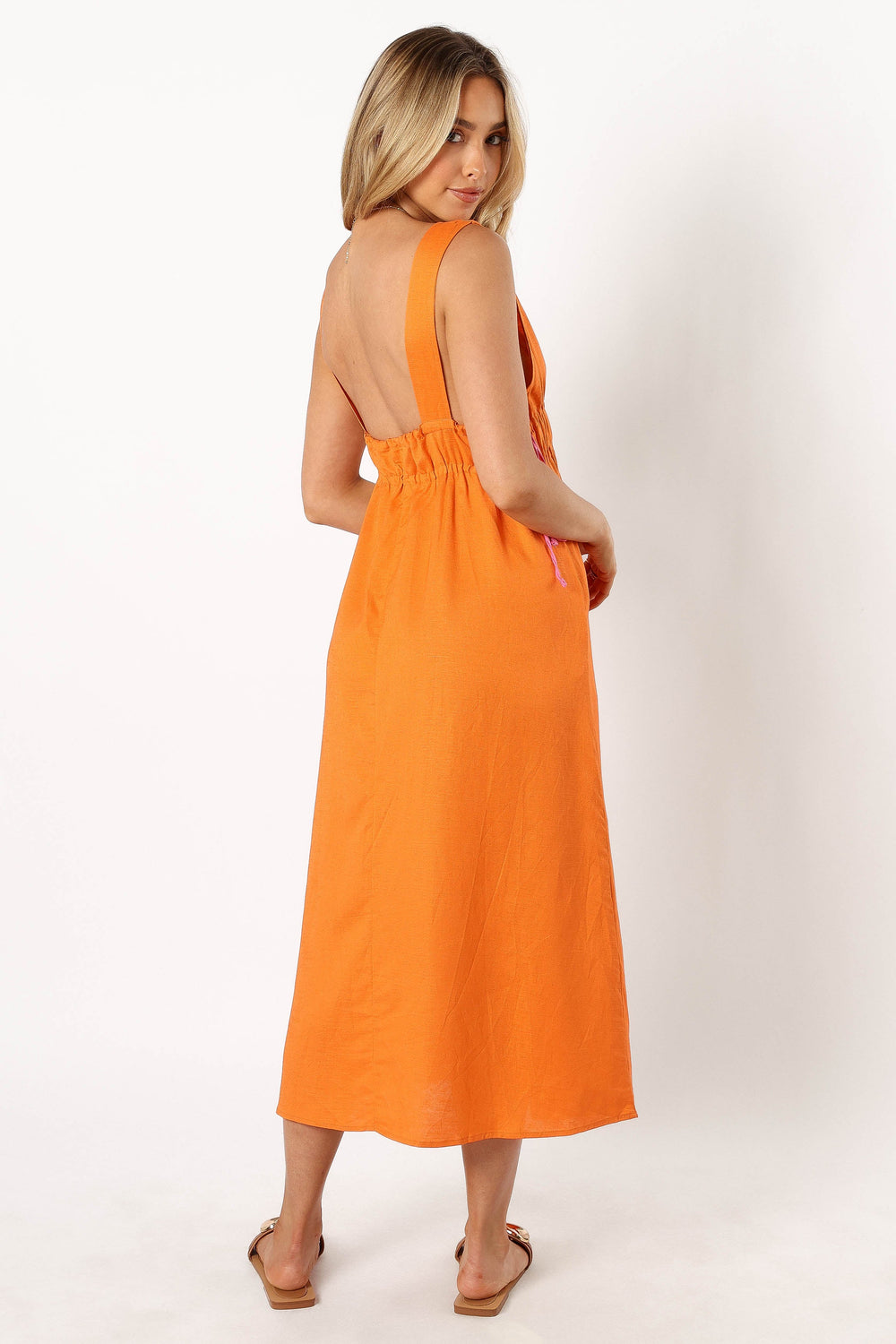 DRESSES @Lydia Midi Dress - Orange