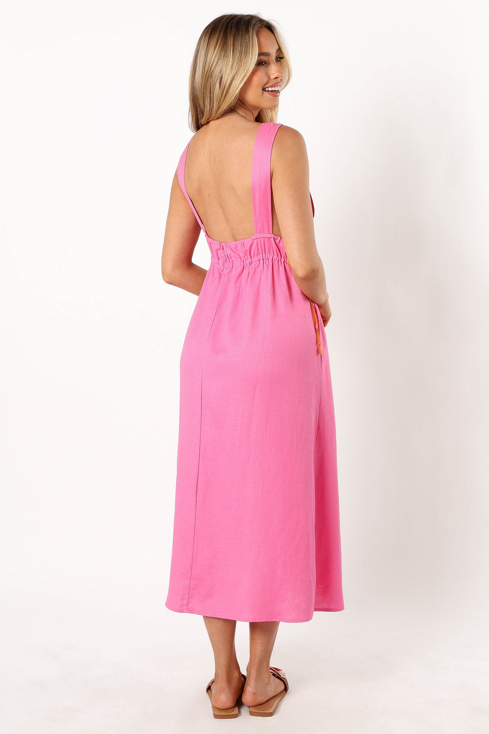 DRESSES @Lydia Midi Dress - Pink