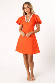 DRESSES @Lyle Mini Dress - Orange/Pink
