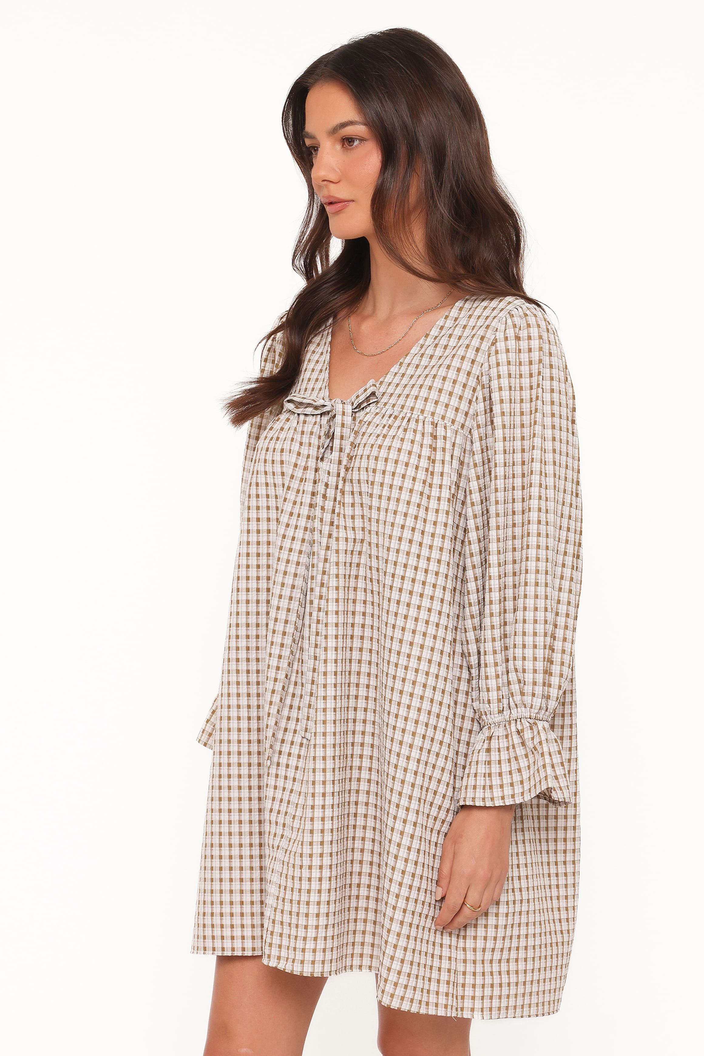 DRESSES Lynden Mini Dress - Green Gingham