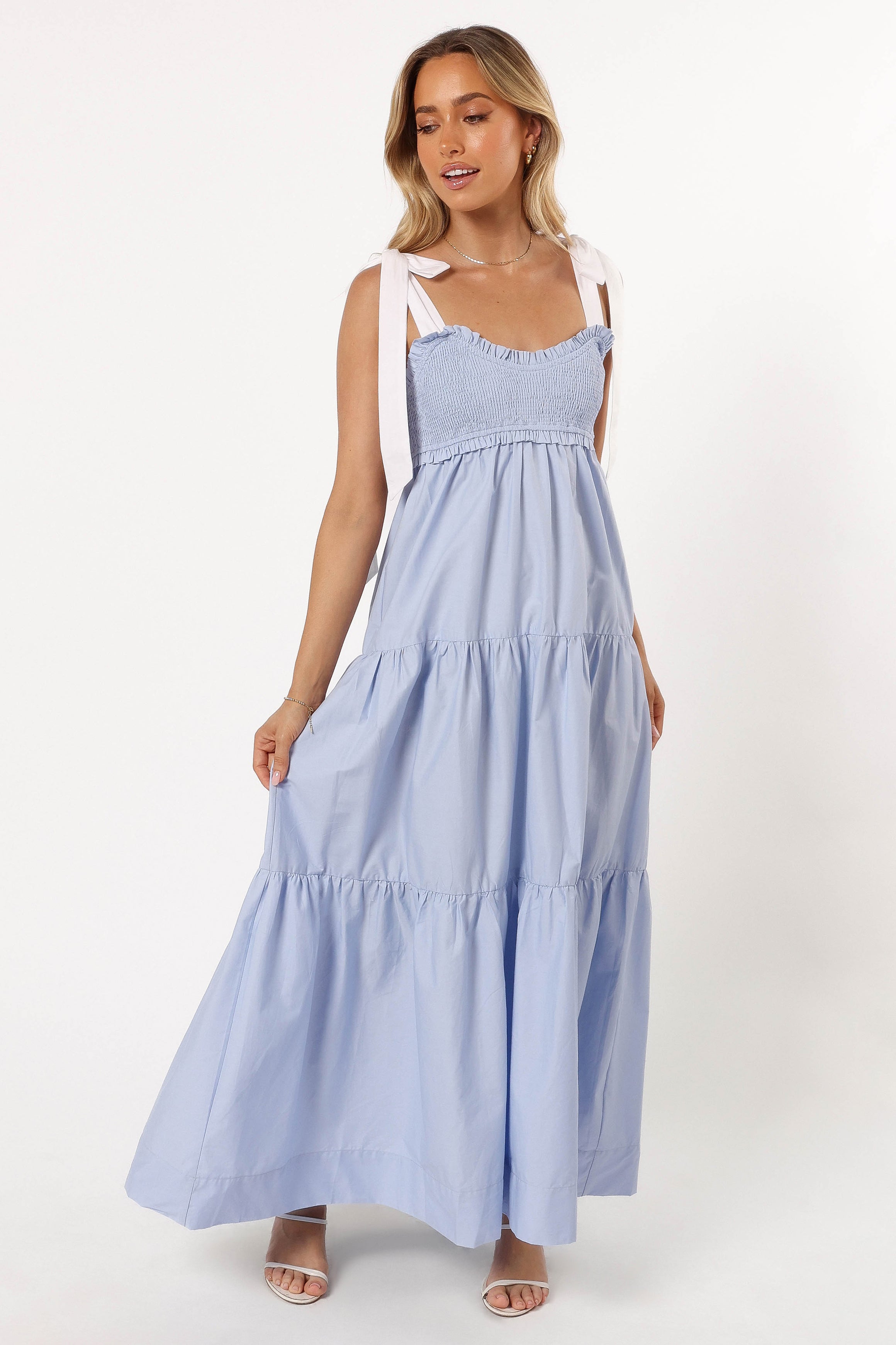 DRESSES @Lyrah Midi Dress - Sky