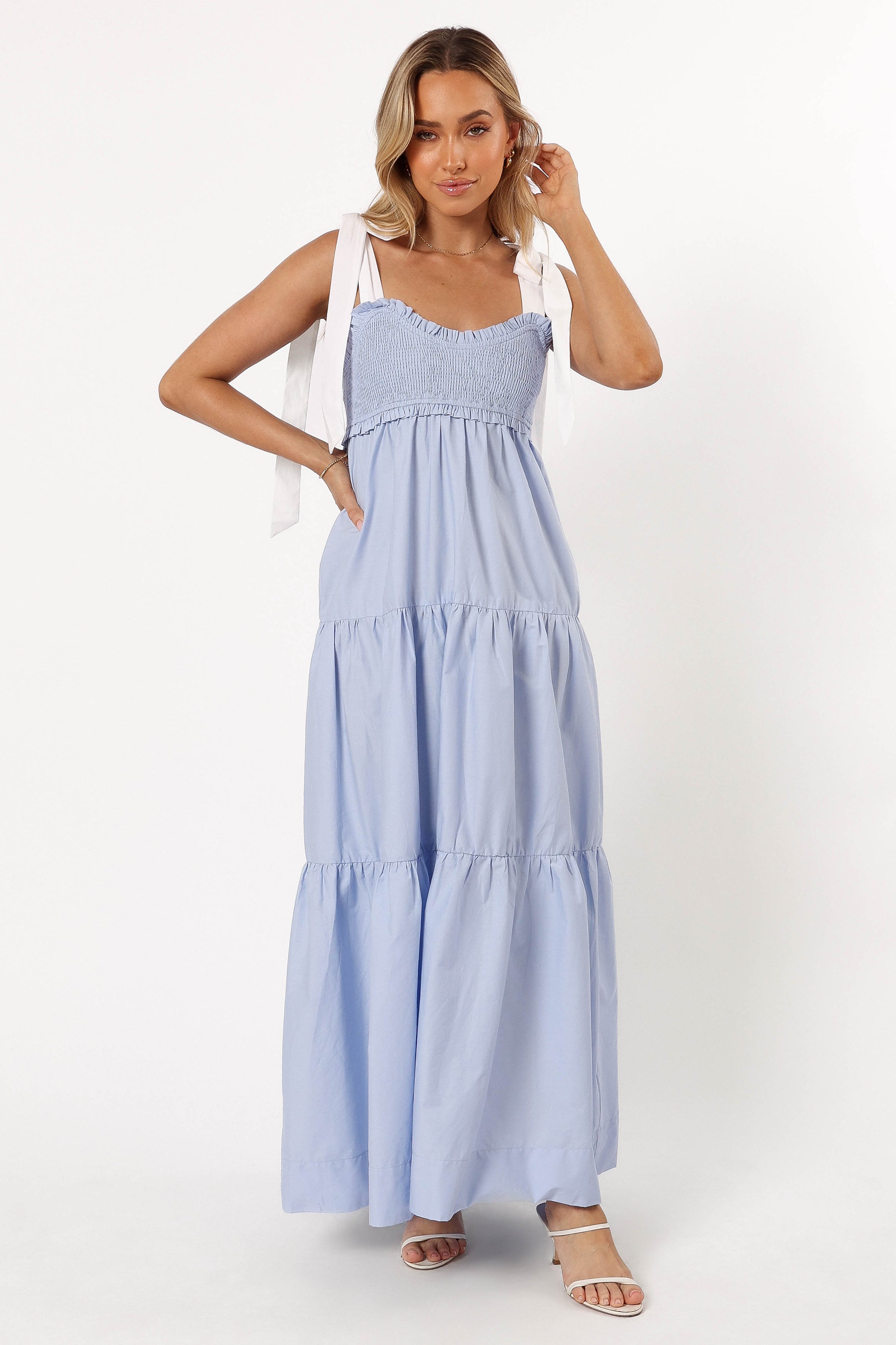 DRESSES @Lyrah Midi Dress - Sky