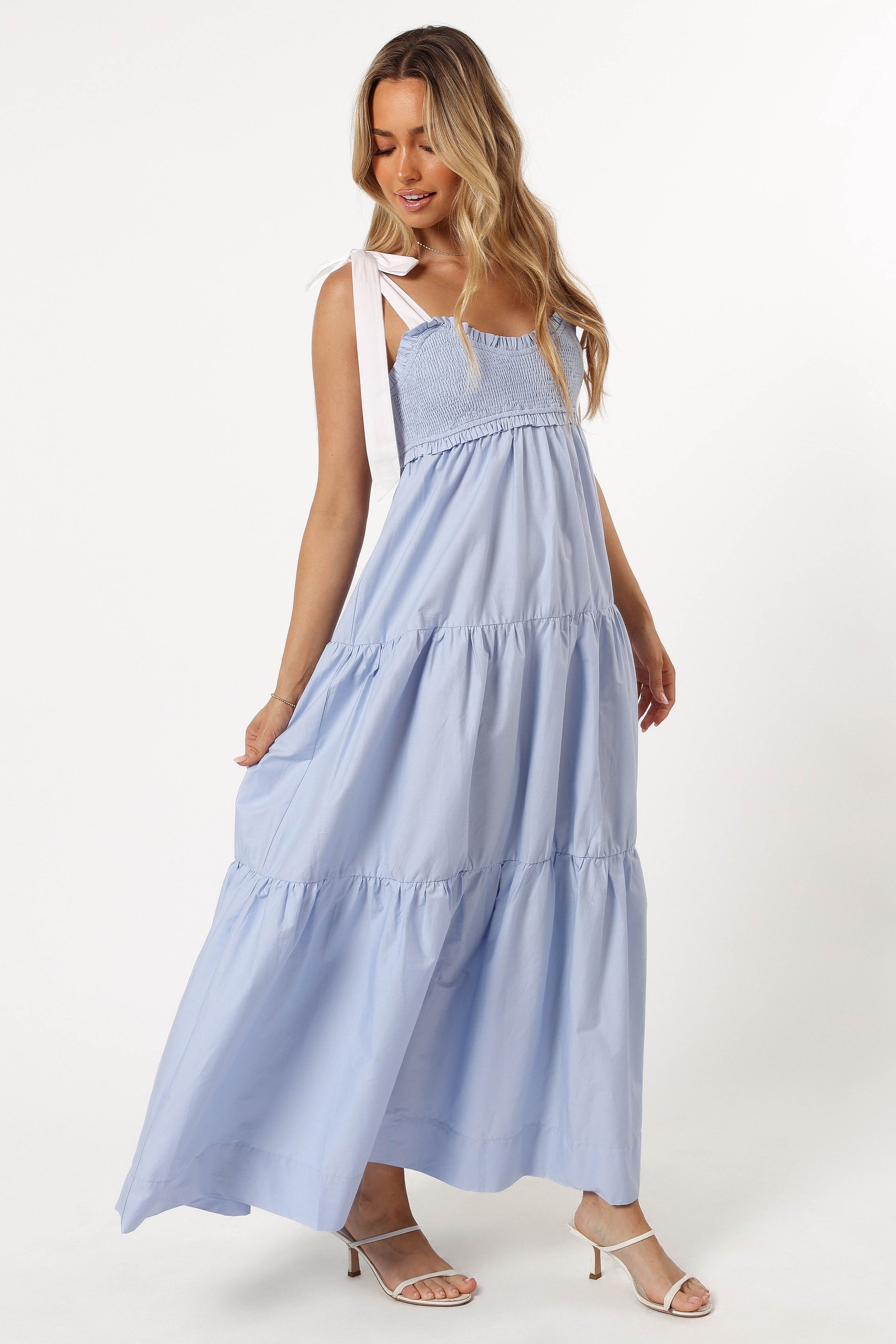 DRESSES @Lyrah Midi Dress - Sky