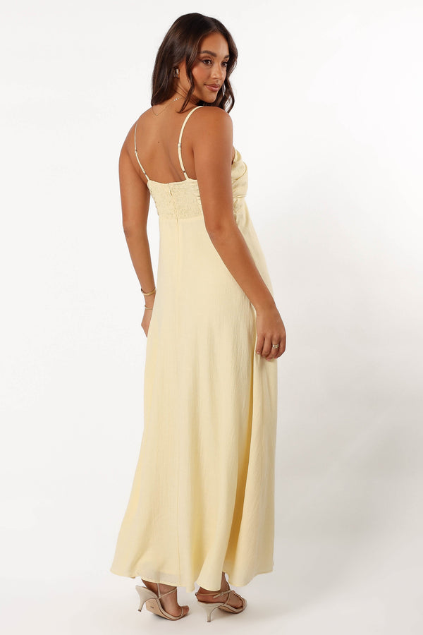 DRESSES @Maddie Maxi Dress - Butter Yellow