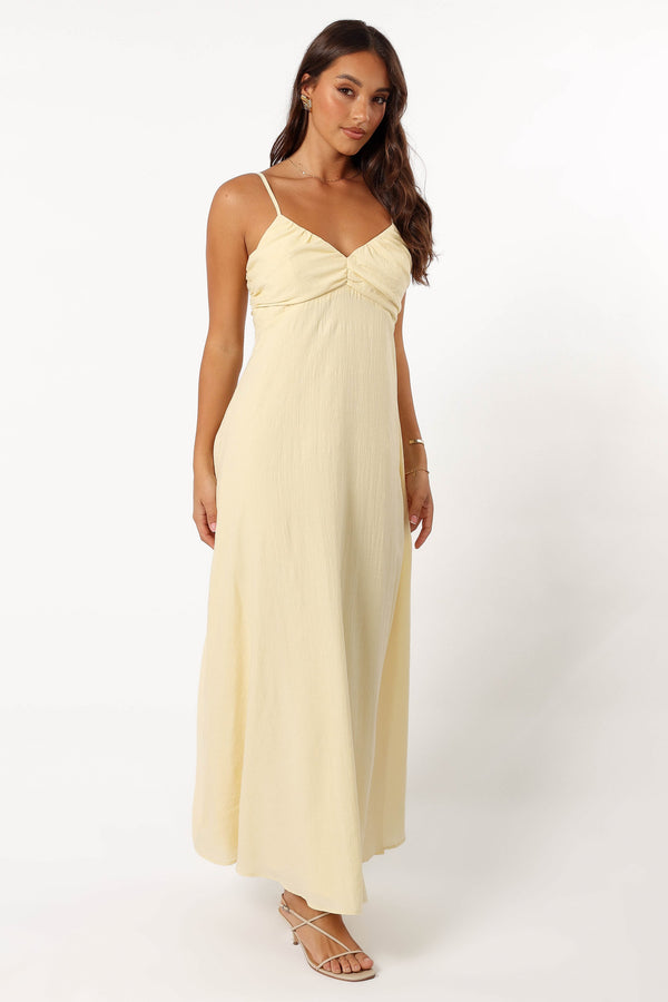 DRESSES @Maddie Maxi Dress - Butter Yellow