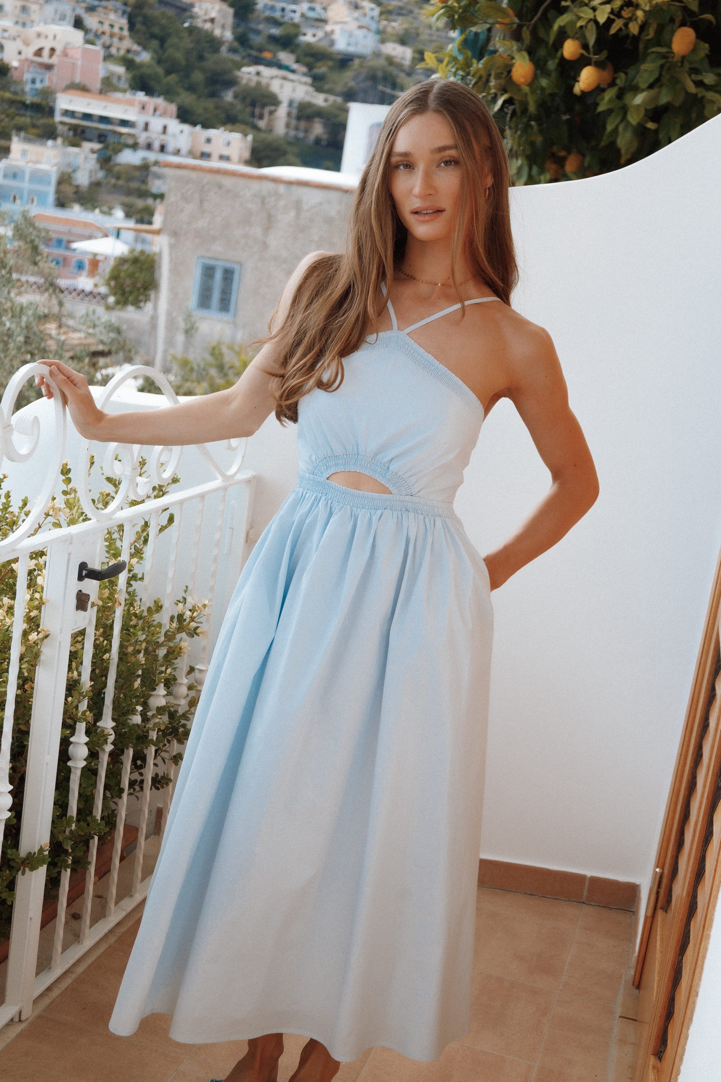 DRESSES Madi Maxi Dress - Pale Blue
