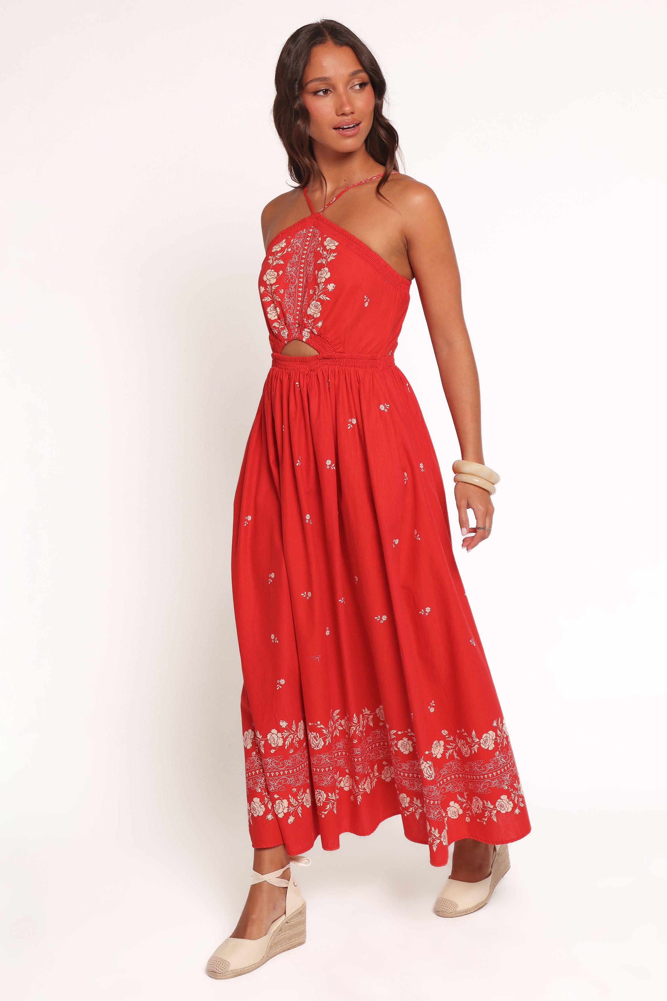DRESSES Madi Maxi Dress - Red Floral Bandana