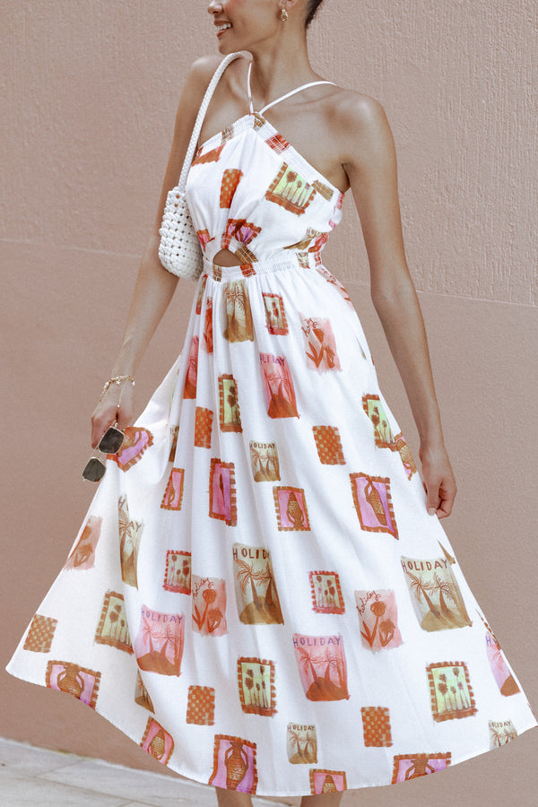 DRESSES Madi Maxi Dress - White Multi