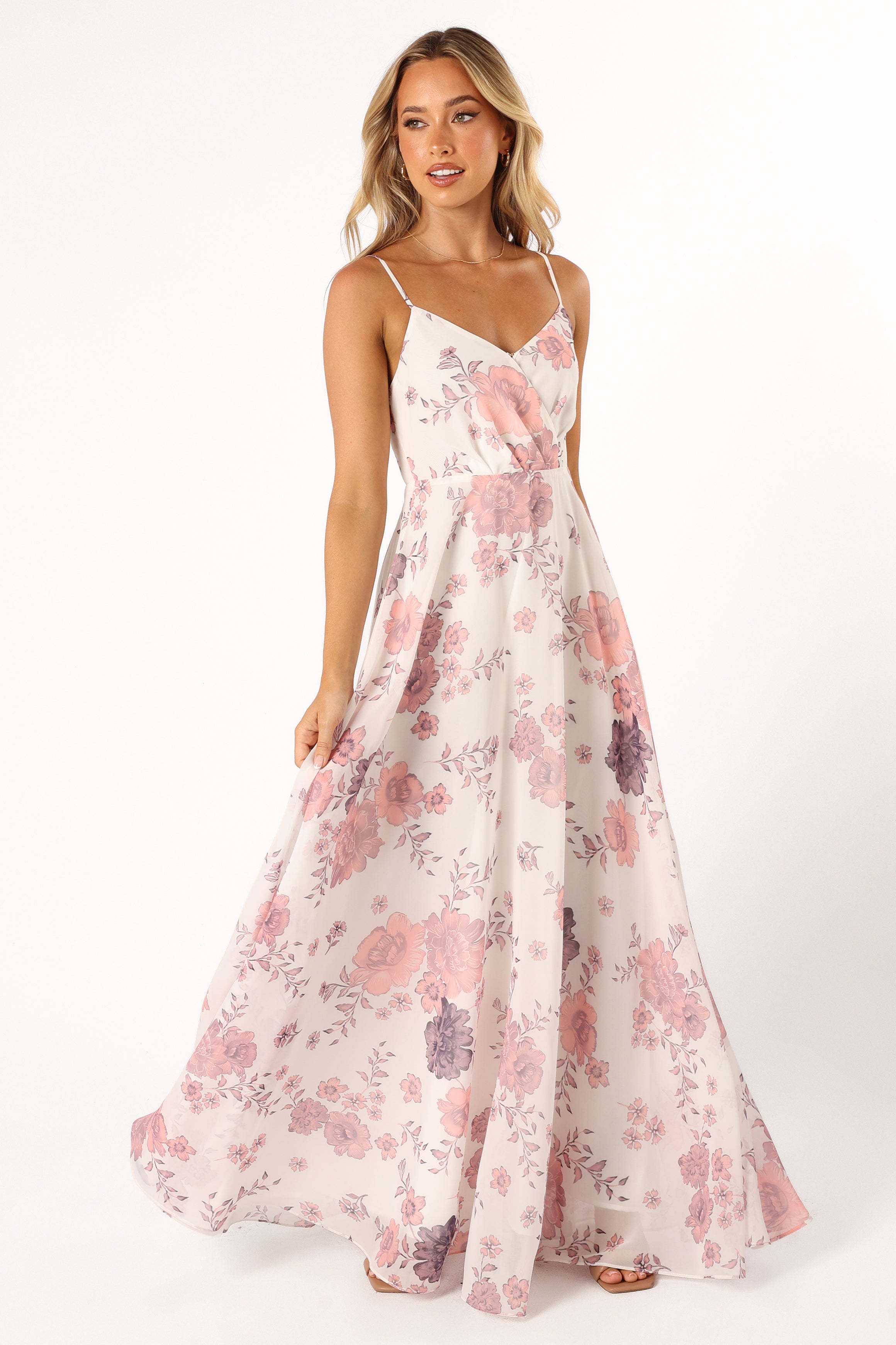 DRESSES @Madilyn Maxi Dress - White Floral
