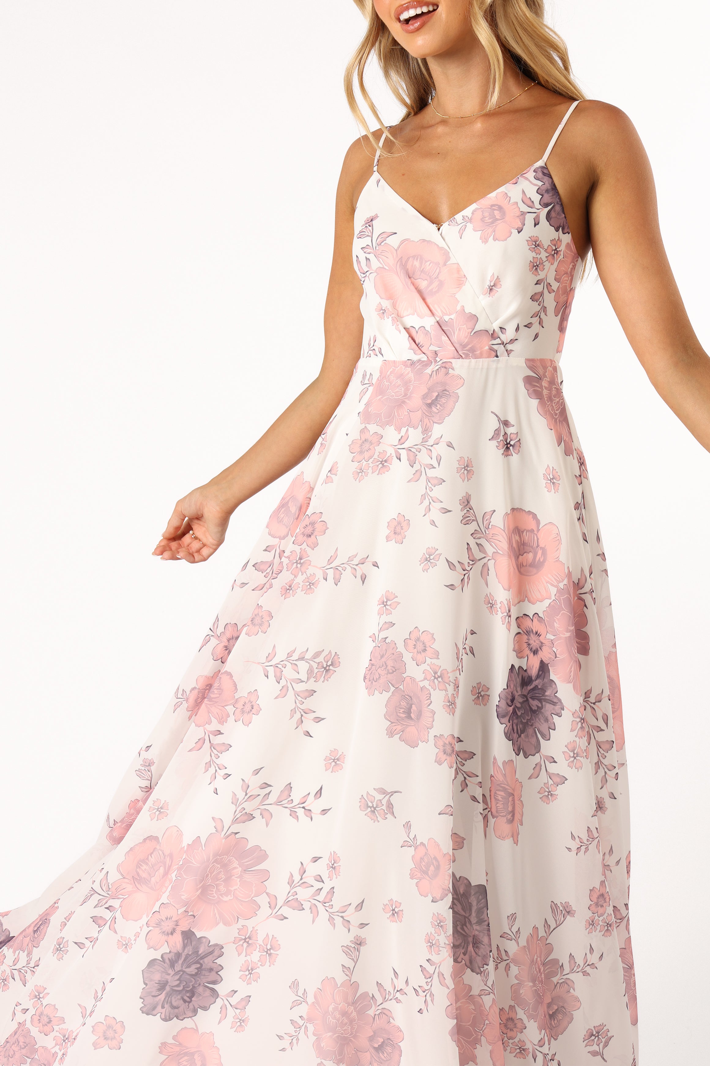 DRESSES @Madilyn Maxi Dress - White Floral