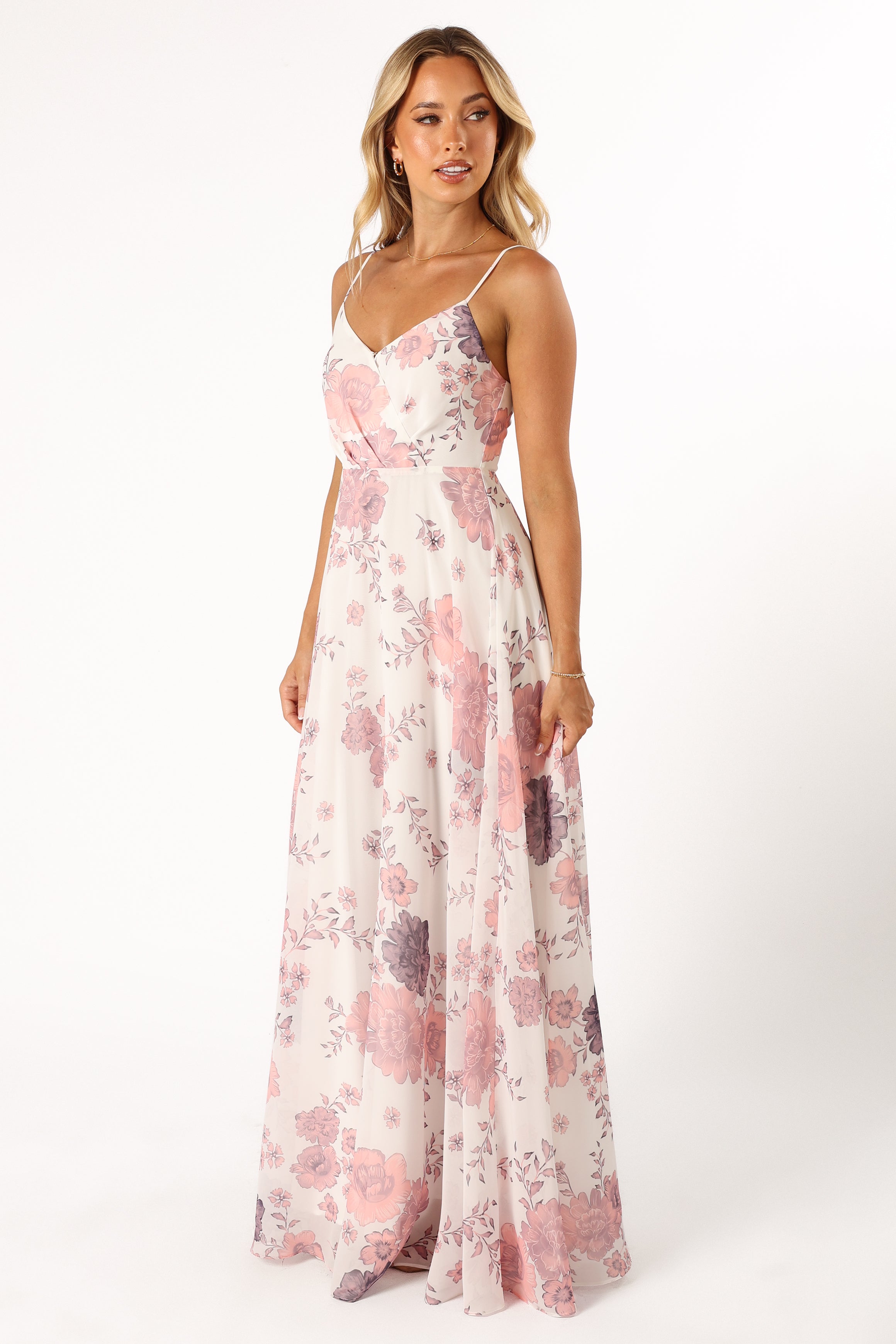 DRESSES @Madilyn Maxi Dress - White Floral