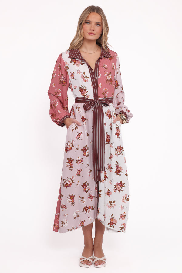 DRESSES Maiden Long Sleeve Midi Dress - First Blush