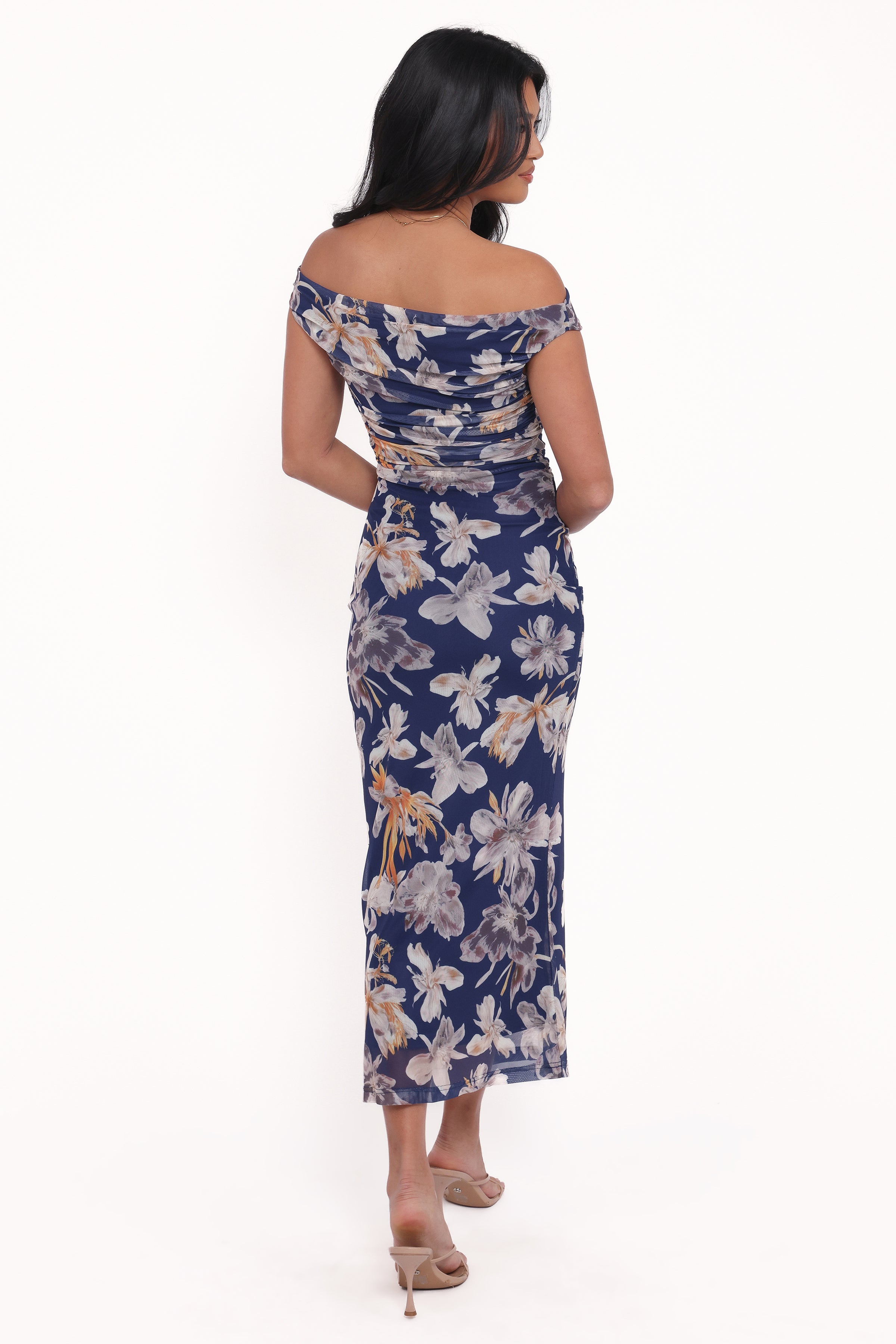 DRESSES Maisy Off Shoulder Maxi Dress - Blue Floral