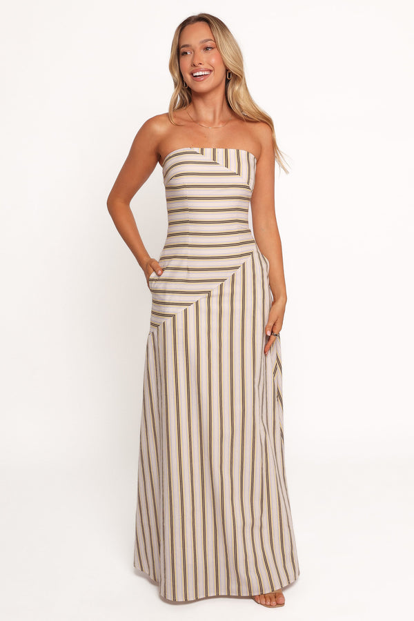 DRESSES Maliah Maxi Dress - Vory Stripe