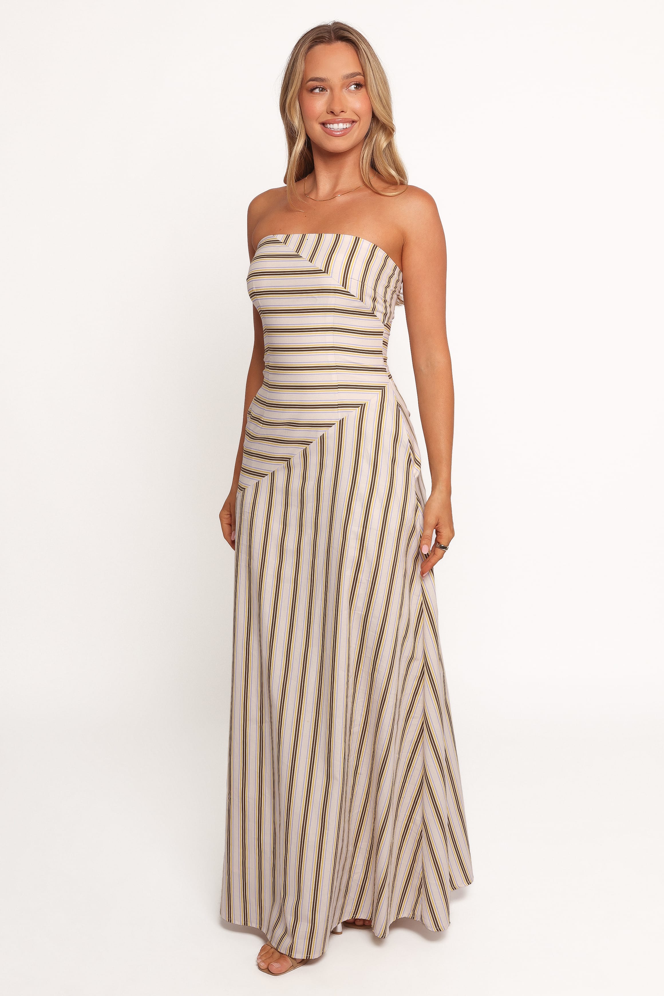 DRESSES Maliah Maxi Dress - Vory Stripe
