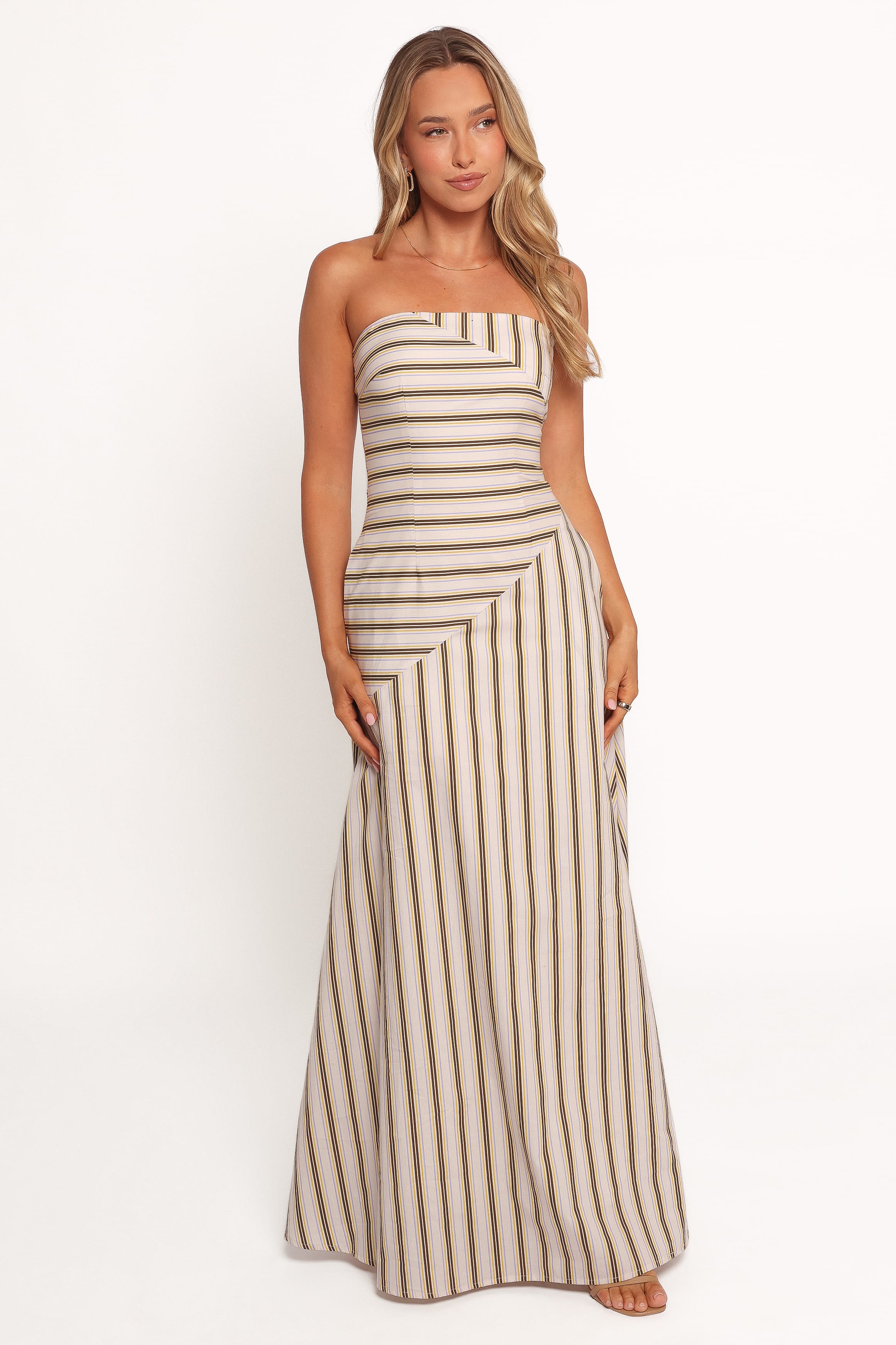 DRESSES Maliah Maxi Dress - Vory Stripe