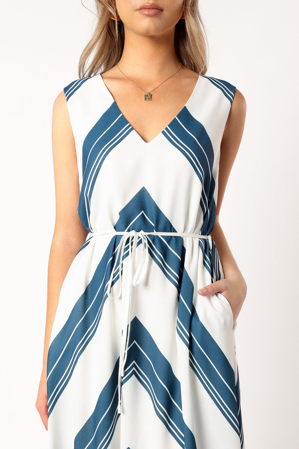 DRESSES @Maloney Midi Dress - Stripe