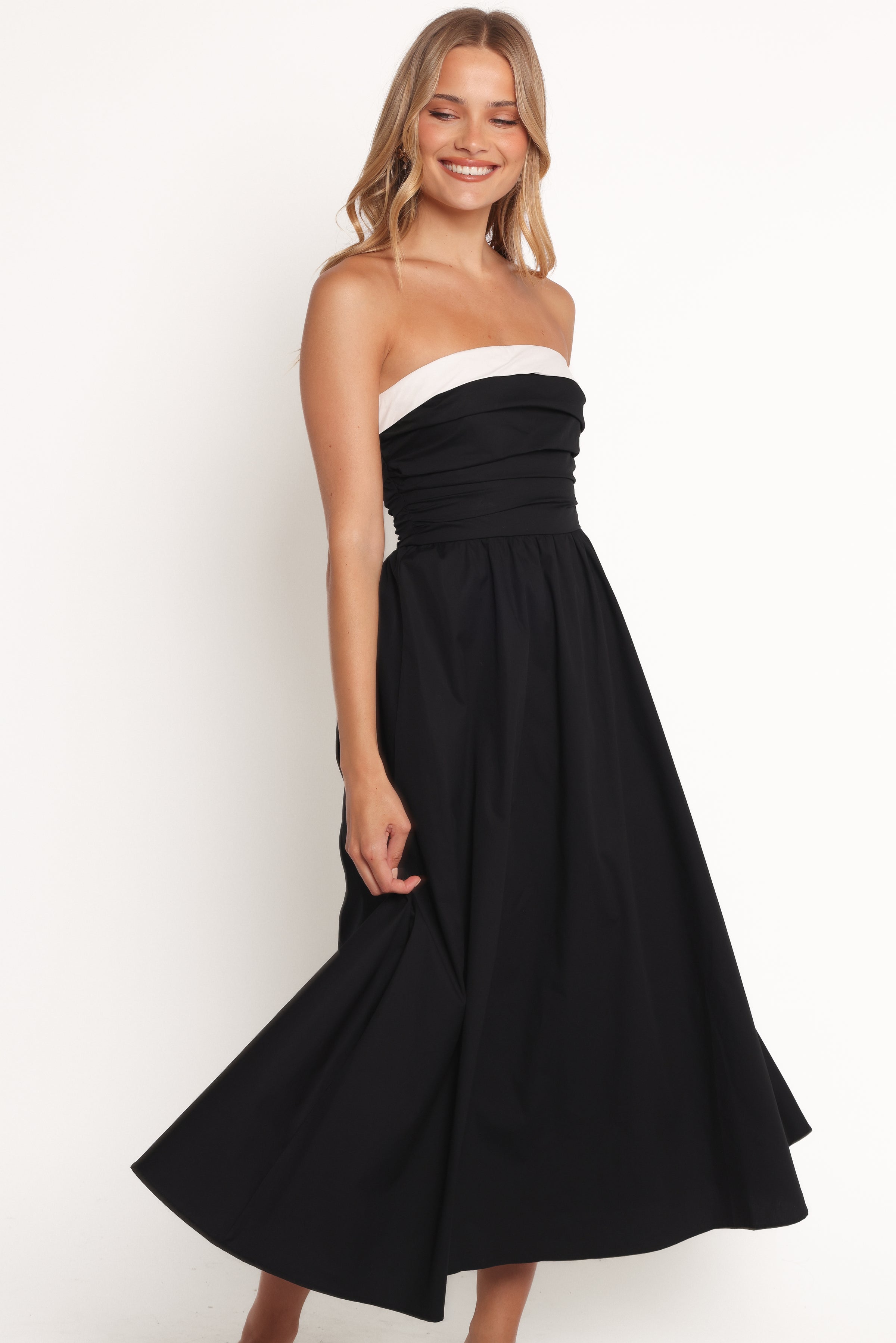 DRESSES Marais Strapless Midi Dress - Black