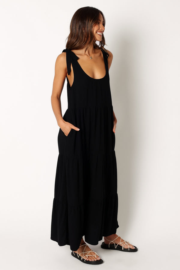 DRESSES @Marcy Midi Dress - Black