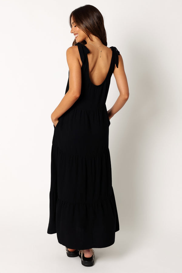 DRESSES @Marcy Midi Dress - Black