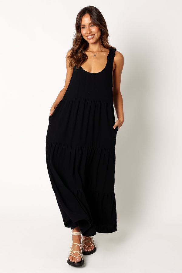 DRESSES @Marcy Midi Dress - Black