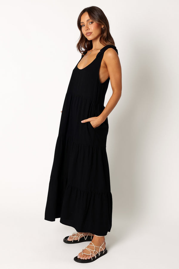 DRESSES @Marcy Midi Dress - Black