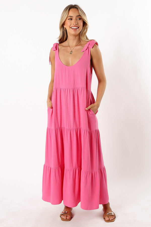 DRESSES @Marcy Midi Dress - Pink