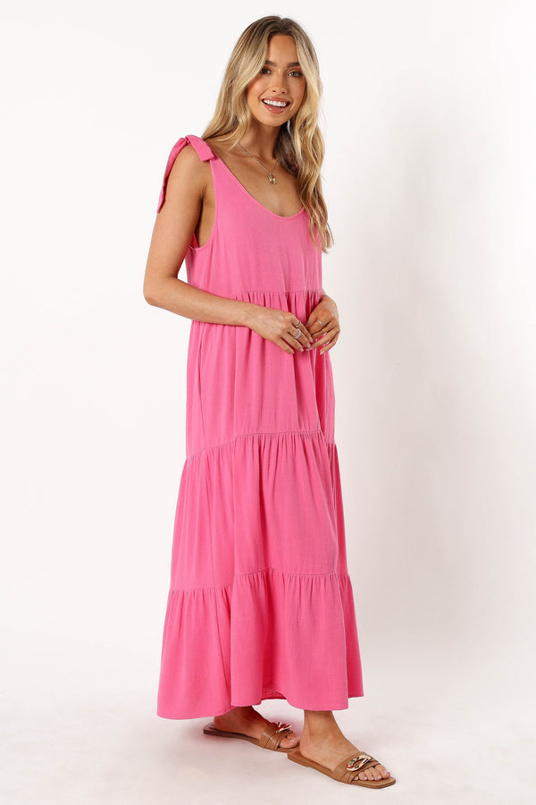 DRESSES @Marcy Midi Dress - Pink