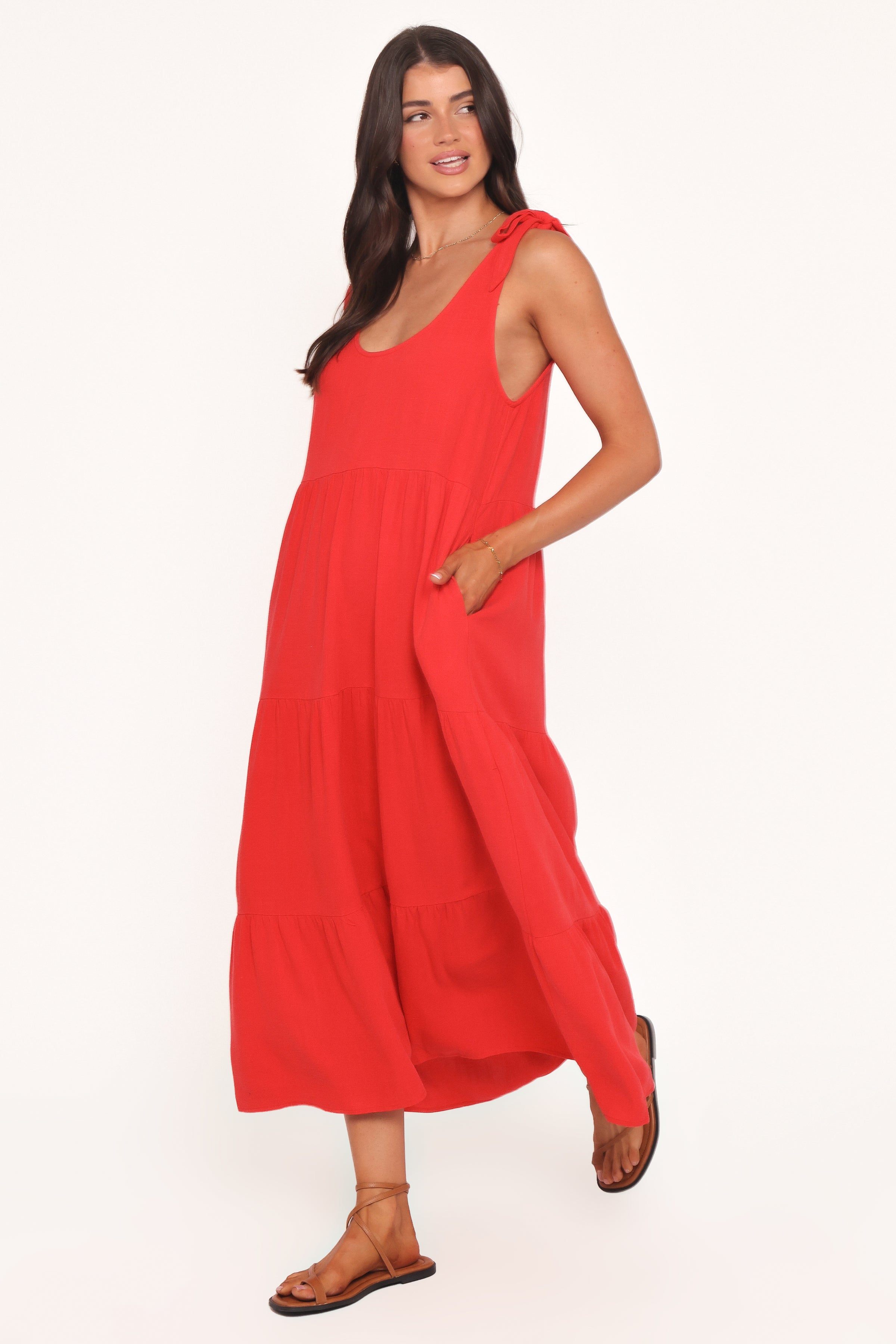 DRESSES Marcy Midi Dress - Red