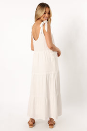 DRESSES @Marcy Midi Dress - White